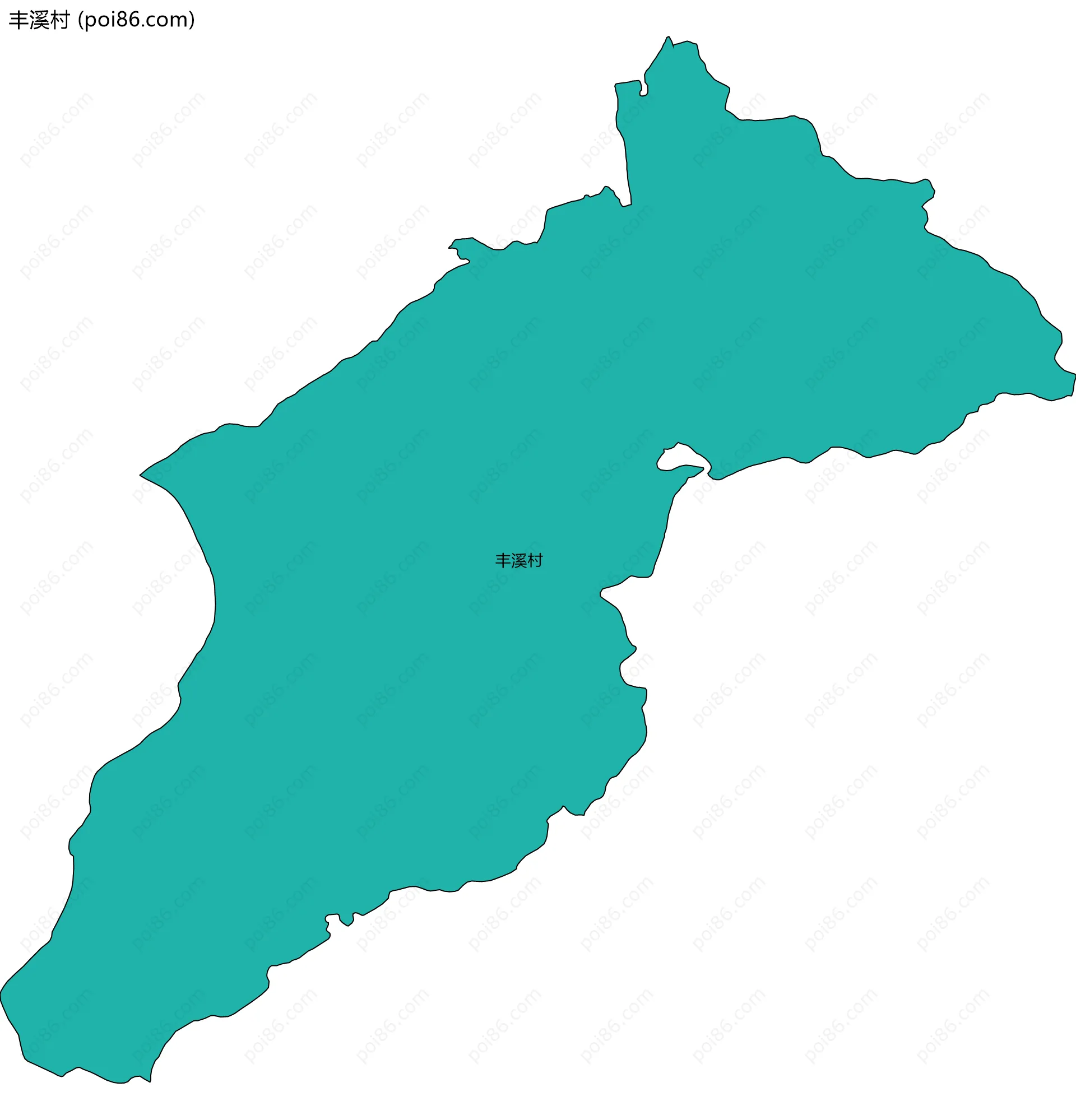 丰溪村边界地图