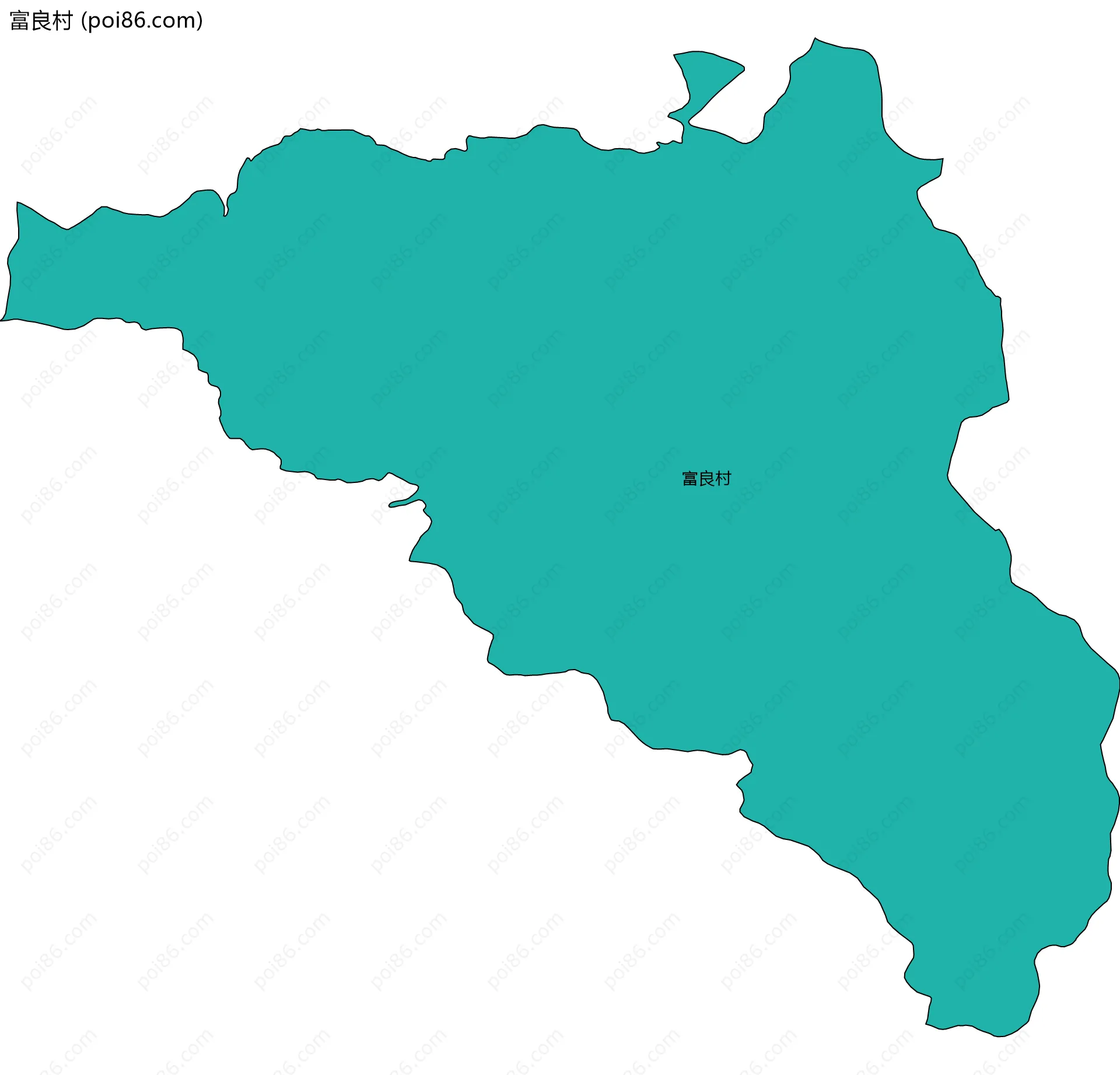 富良村边界地图