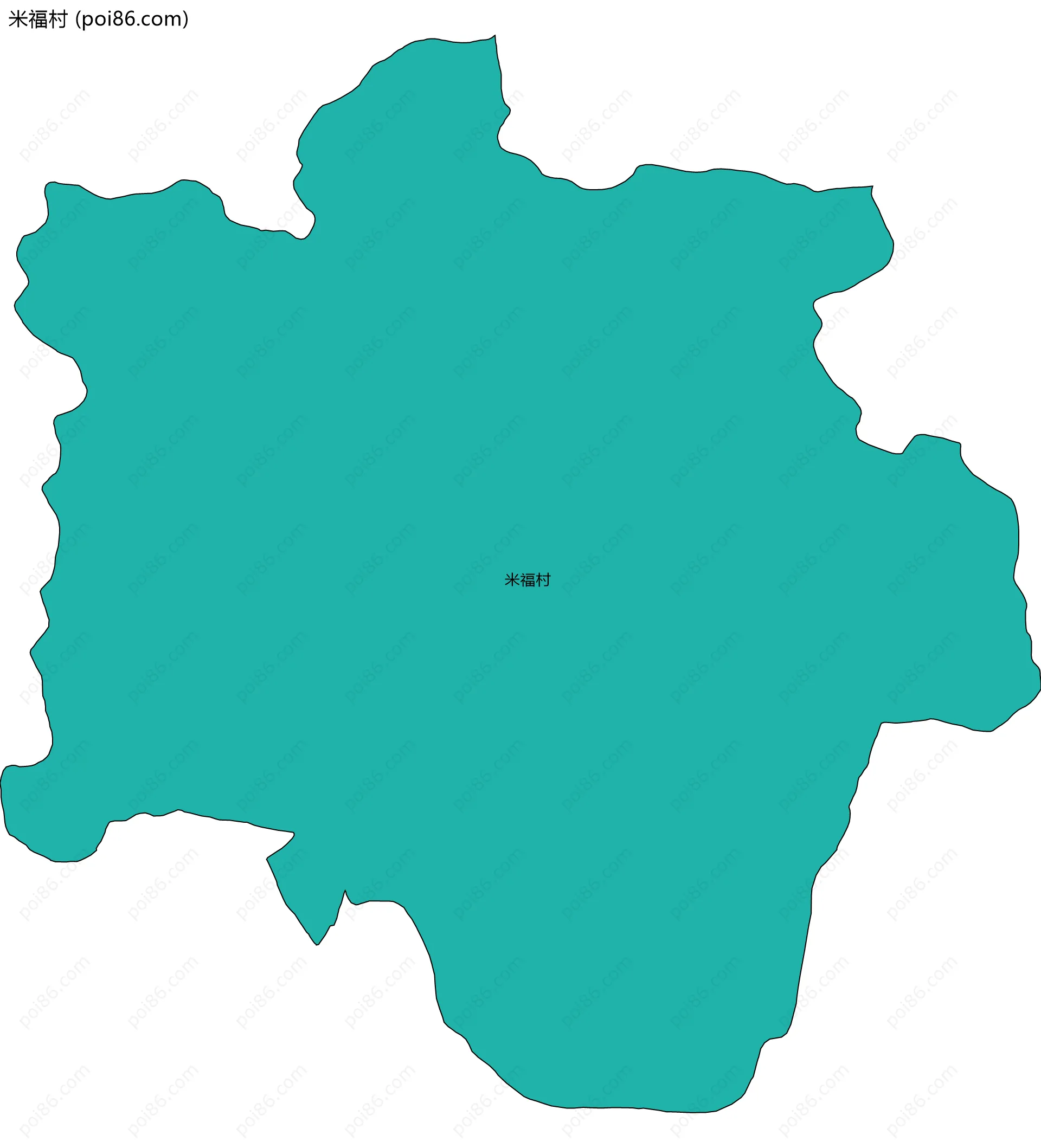 米福村边界地图