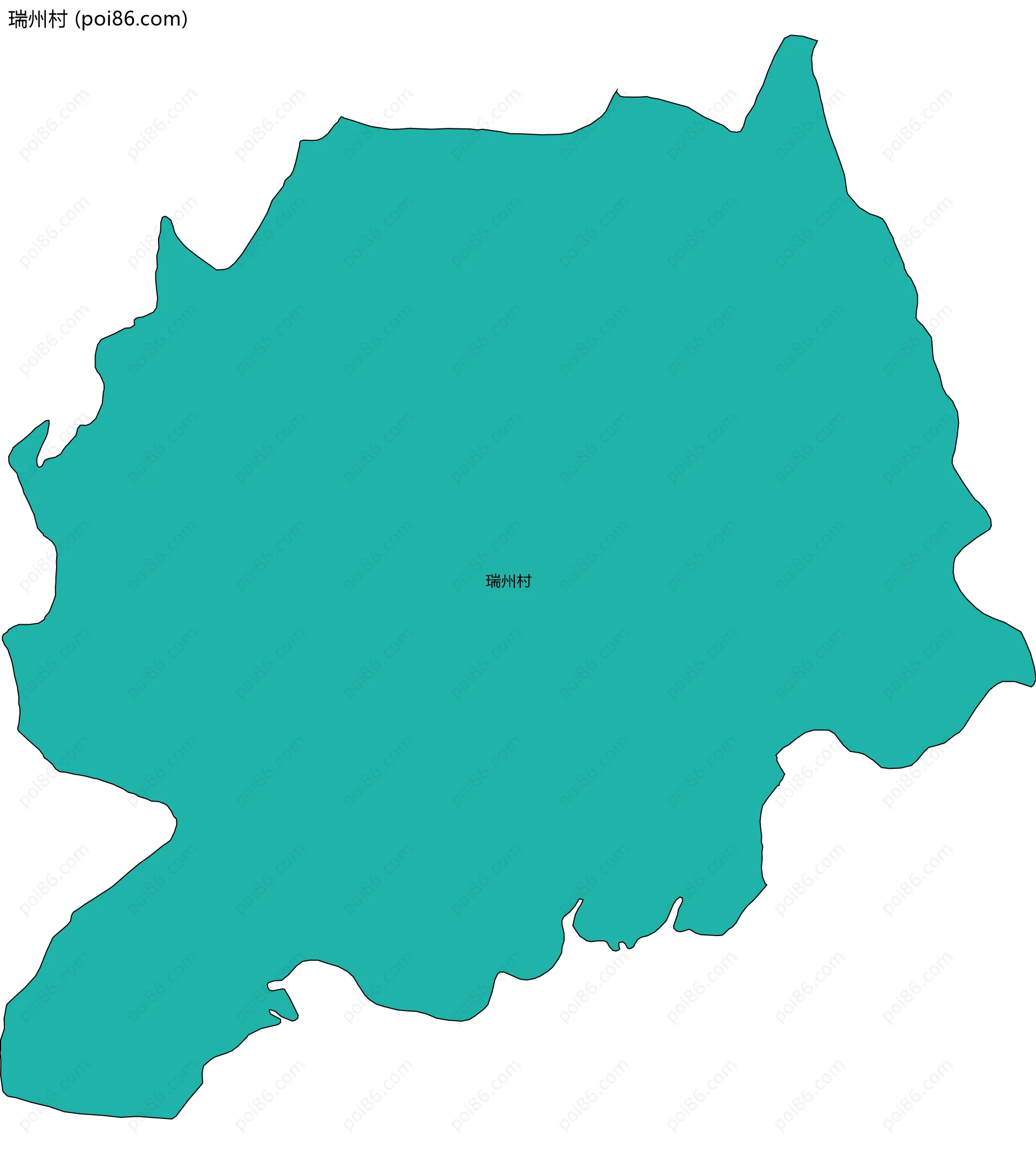 瑞州村边界地图