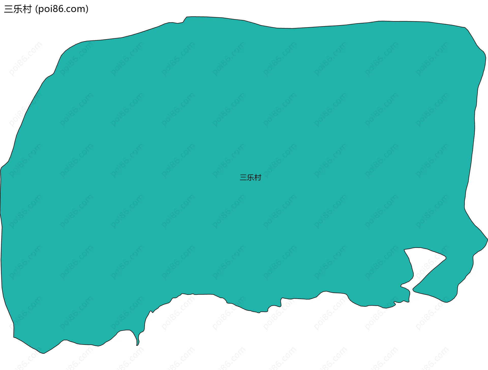 三乐村边界地图