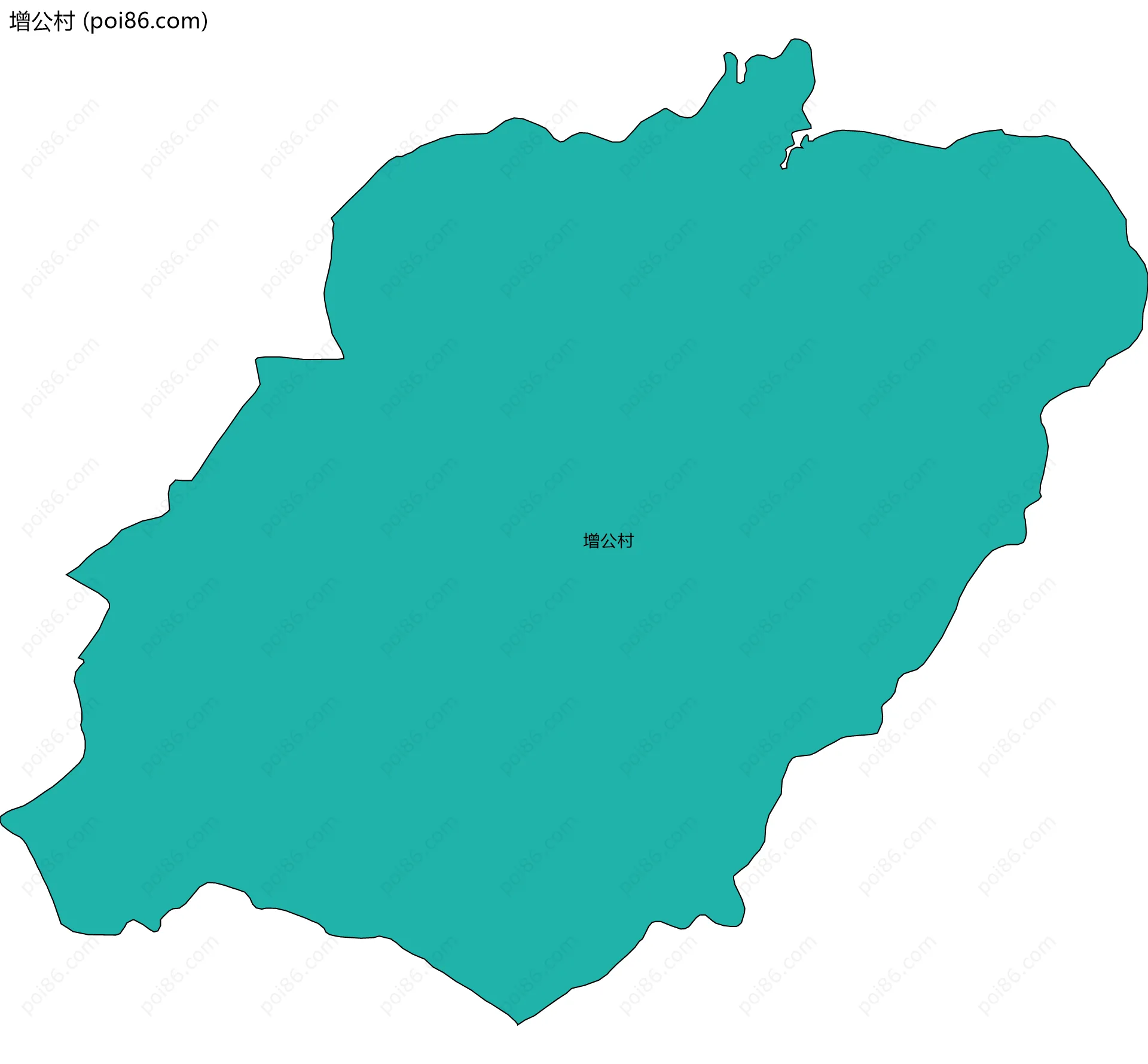 增公村边界地图