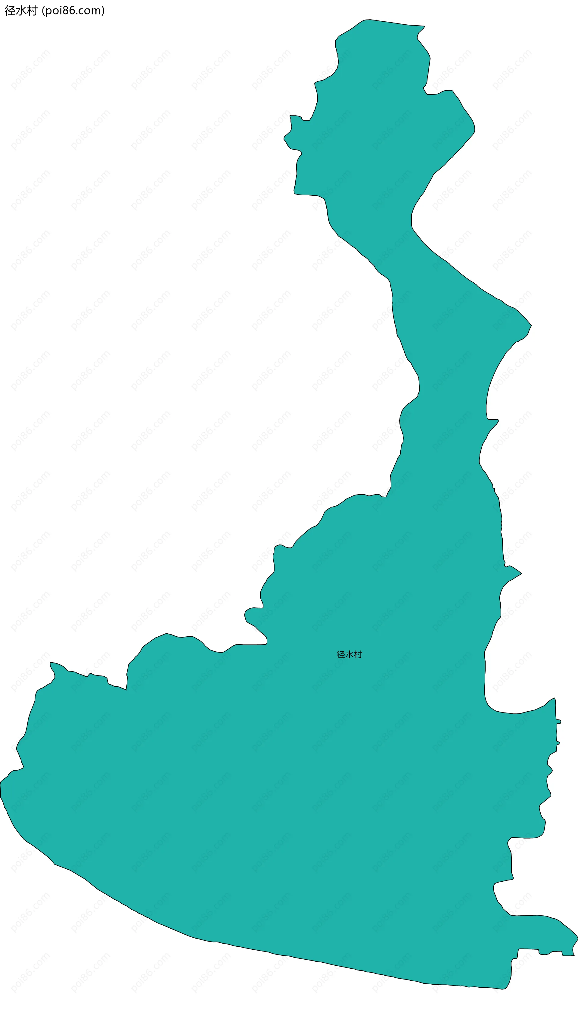 径水村边界地图