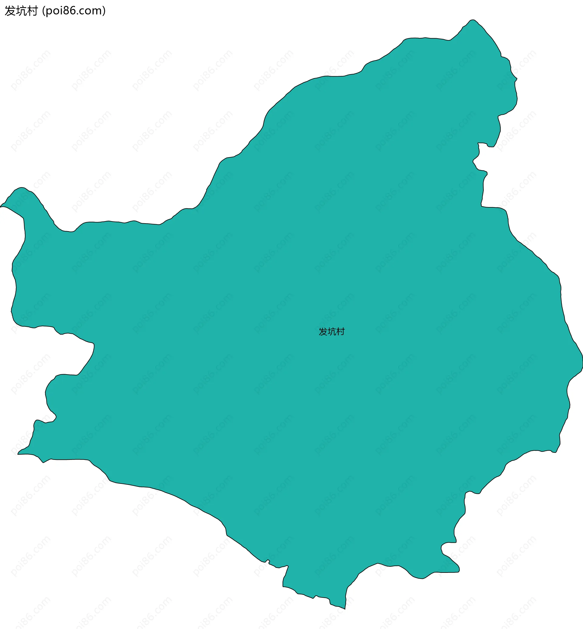 发坑村边界地图