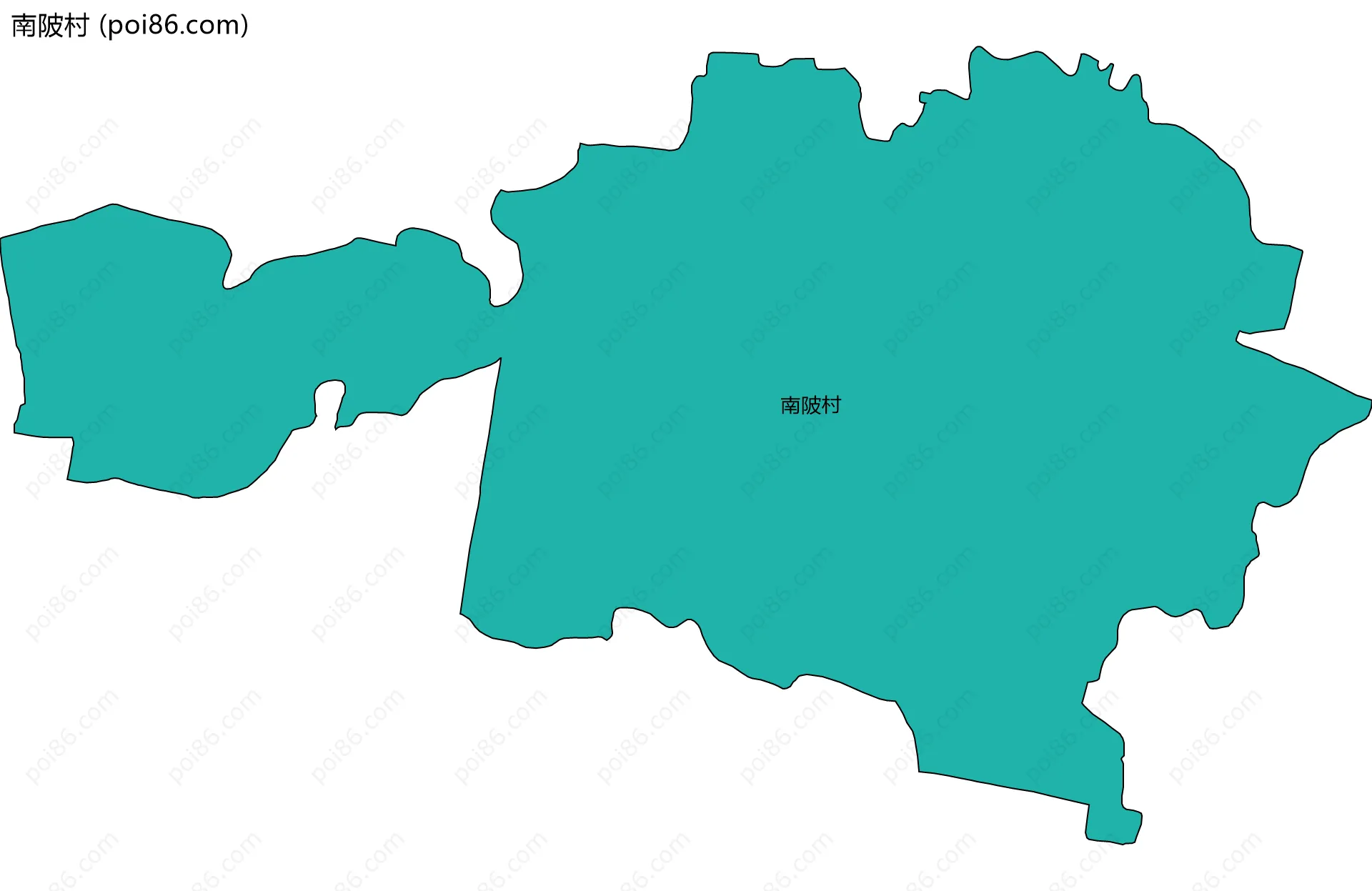 南陂村边界地图