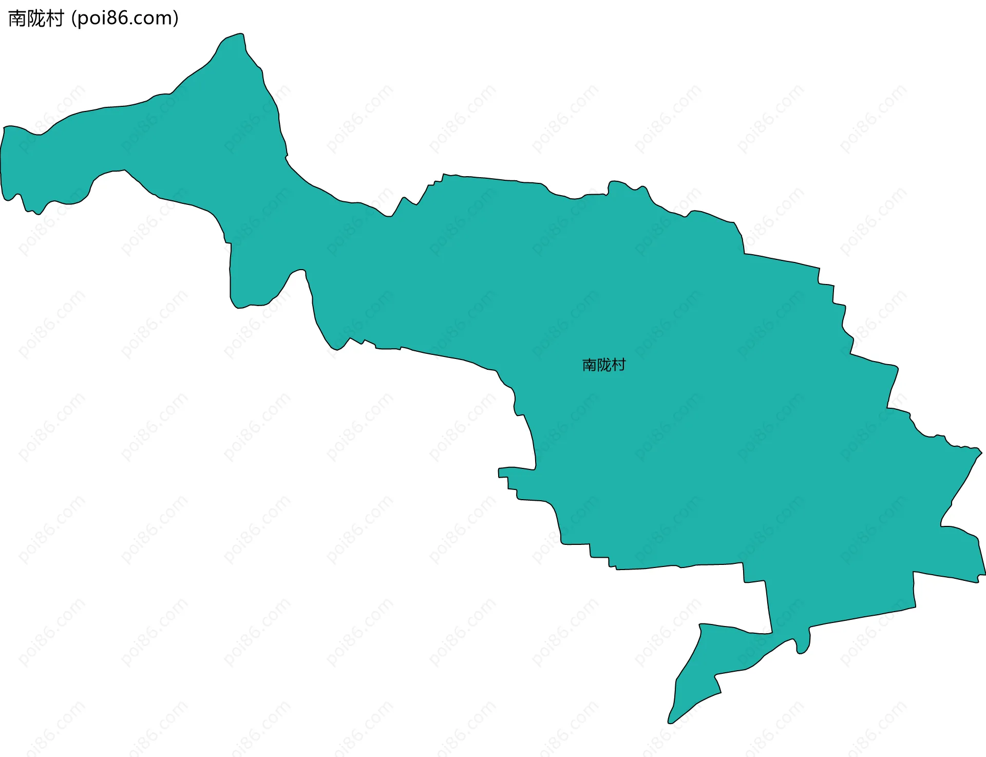 南陇村边界地图