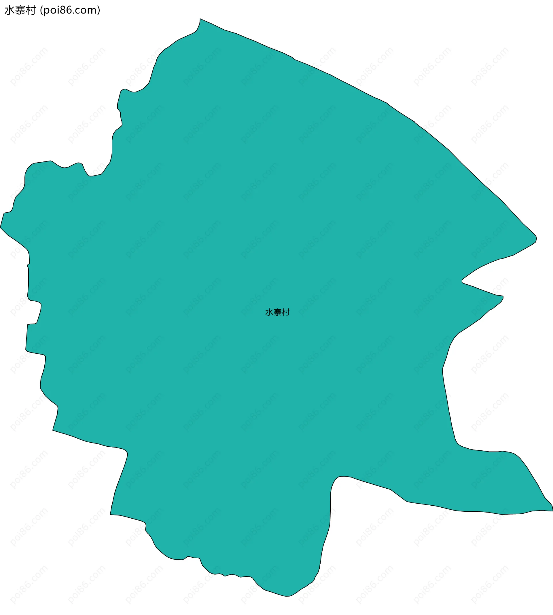 水寨村边界地图