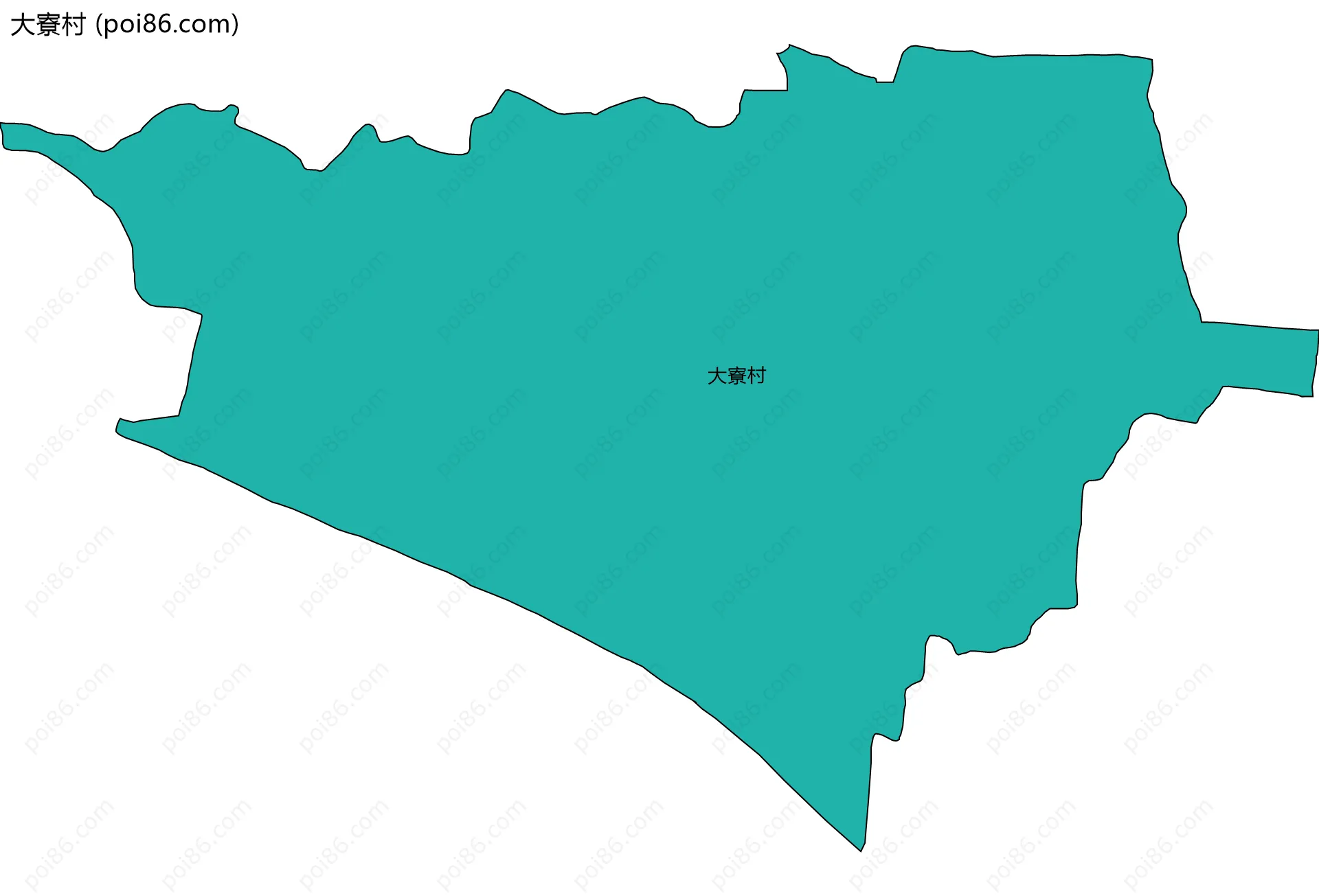 大寮村边界地图