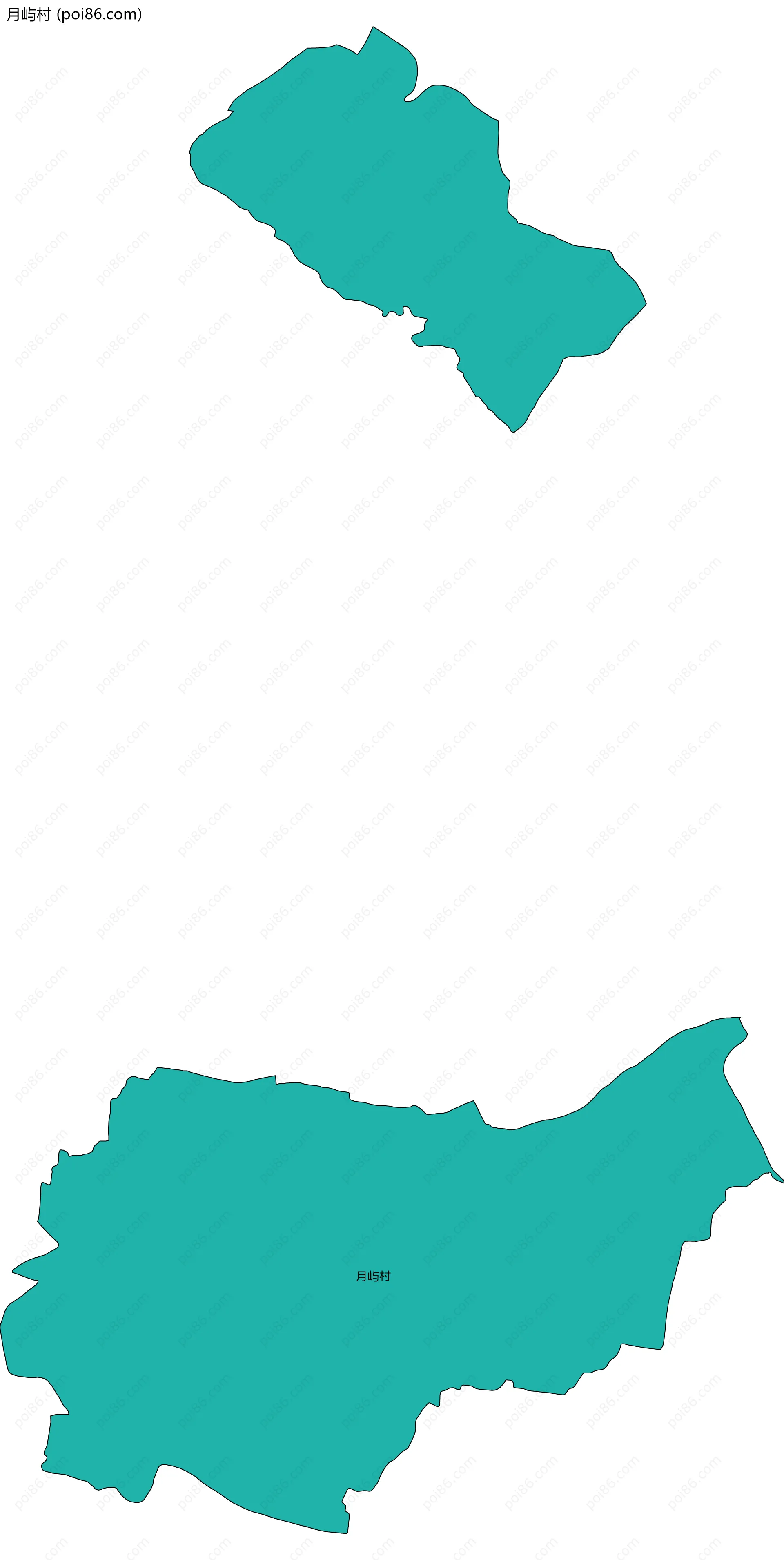 月屿村边界地图