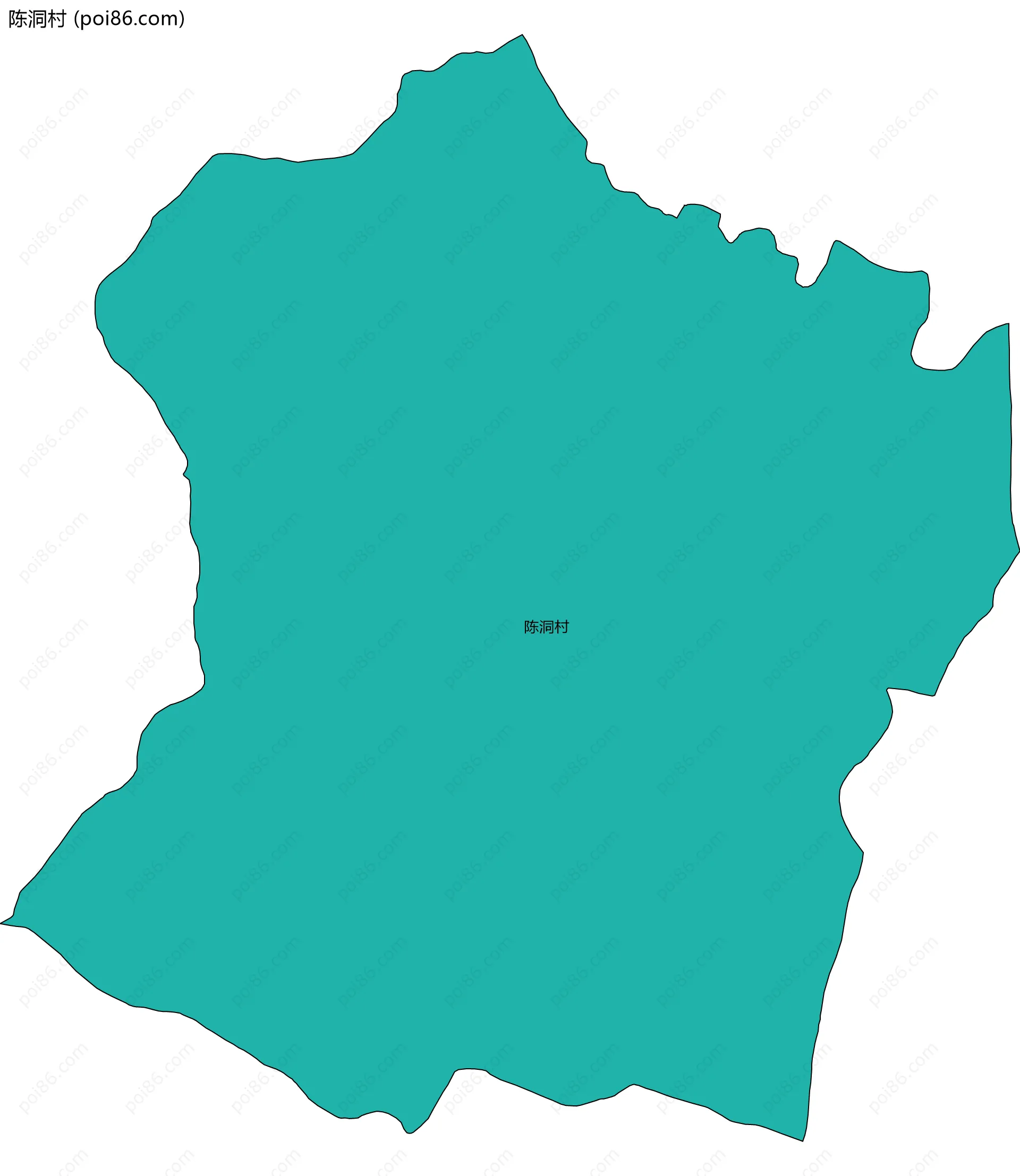 陈洞村边界地图
