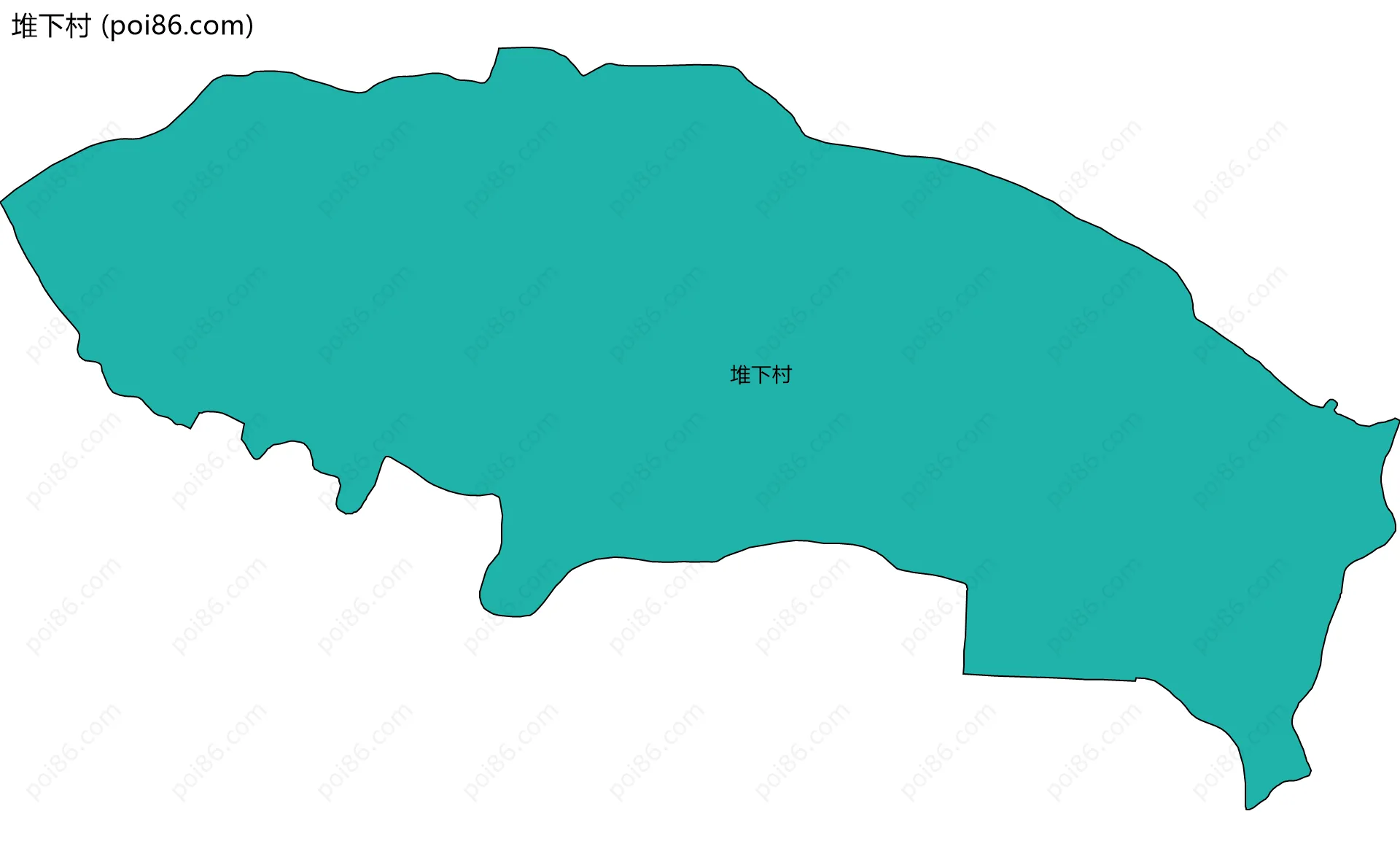 堆下村边界地图