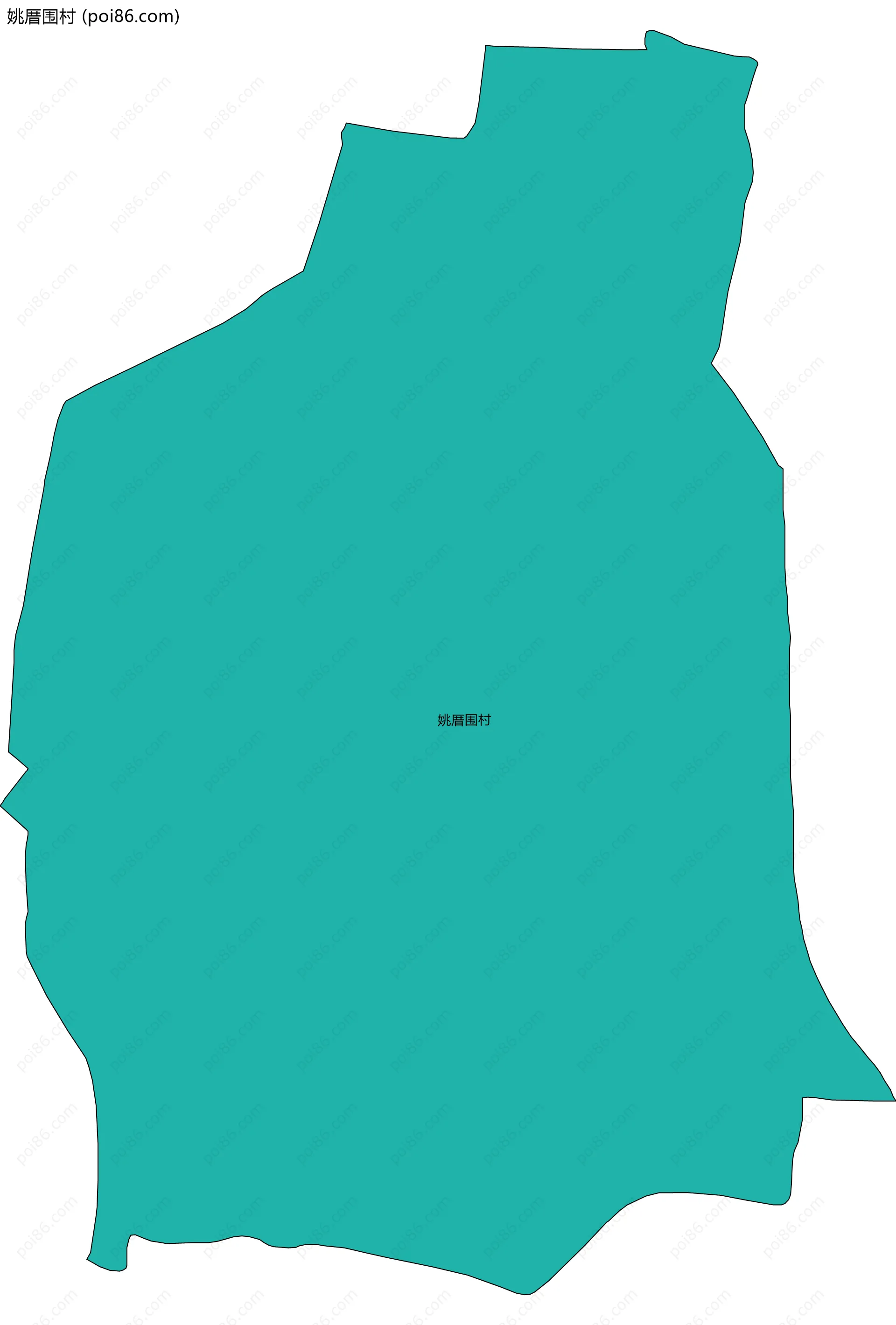 姚厝围村边界地图