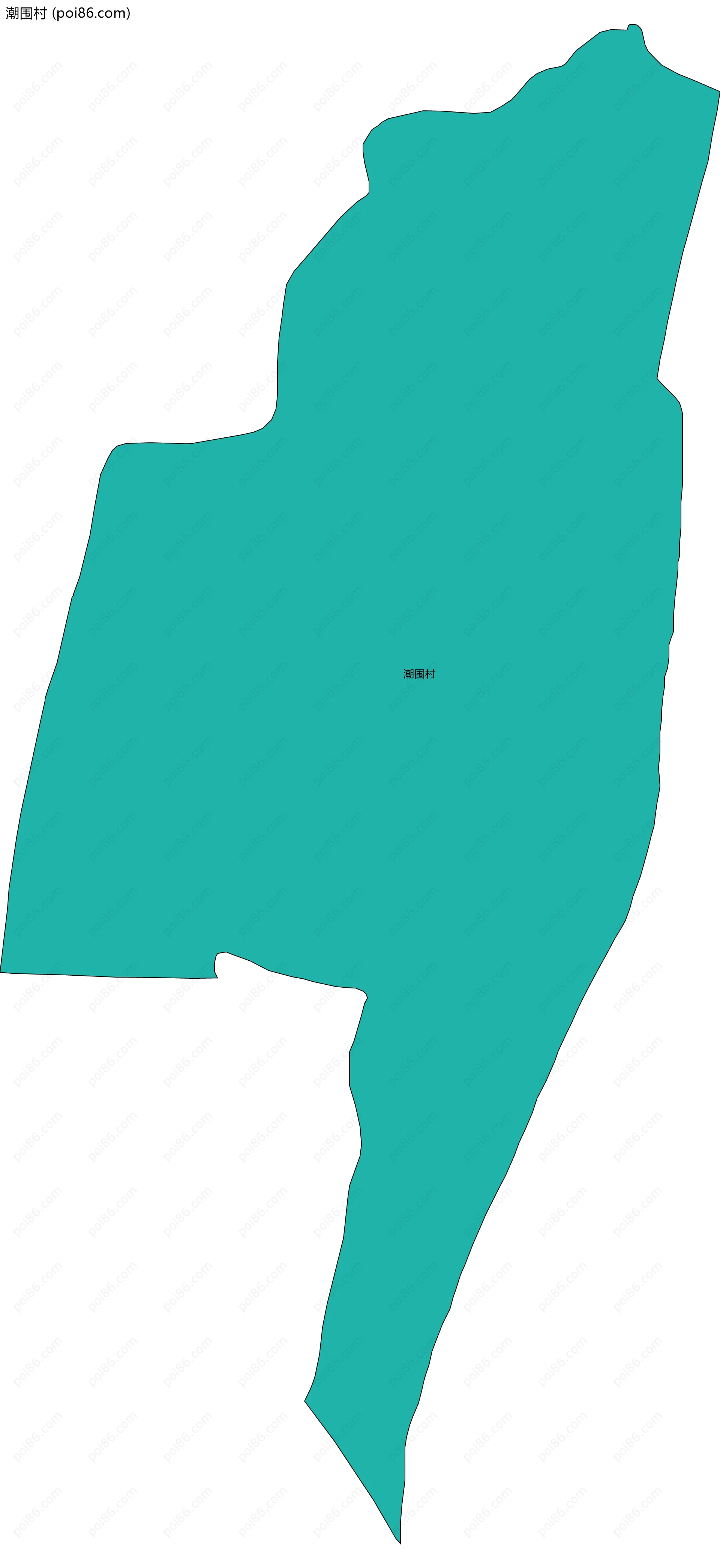 潮围村边界地图