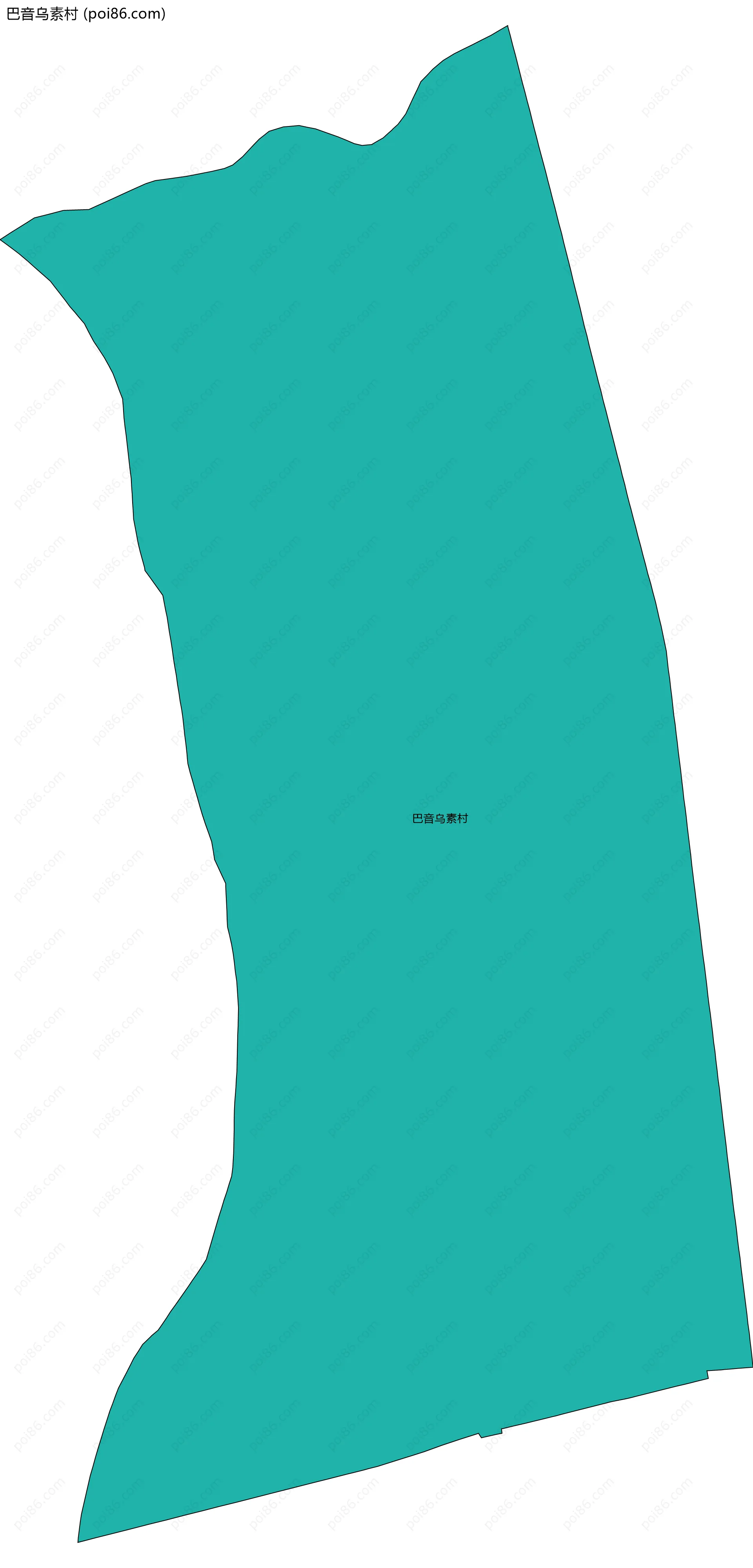 巴音乌素村边界地图