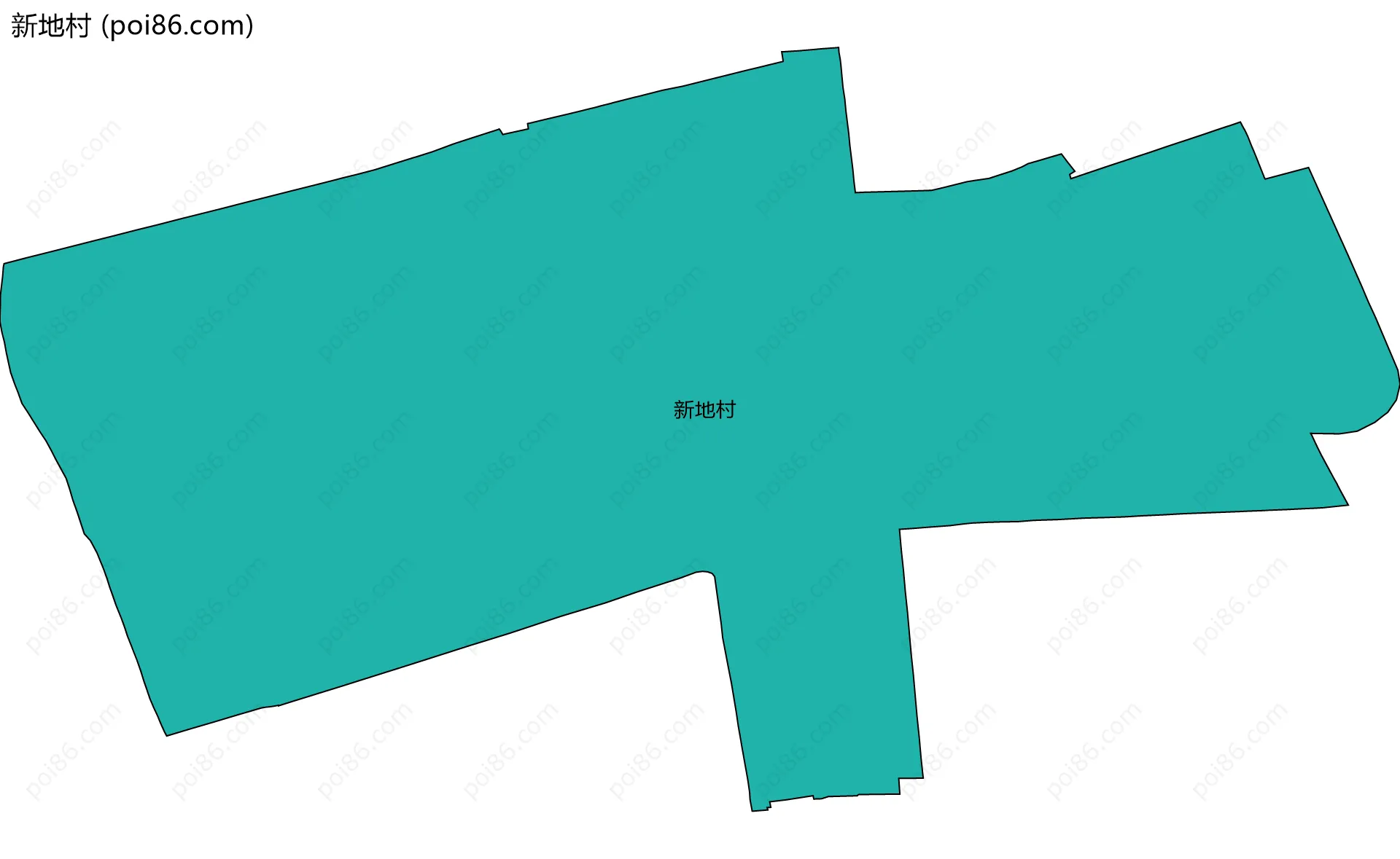 新地村边界地图