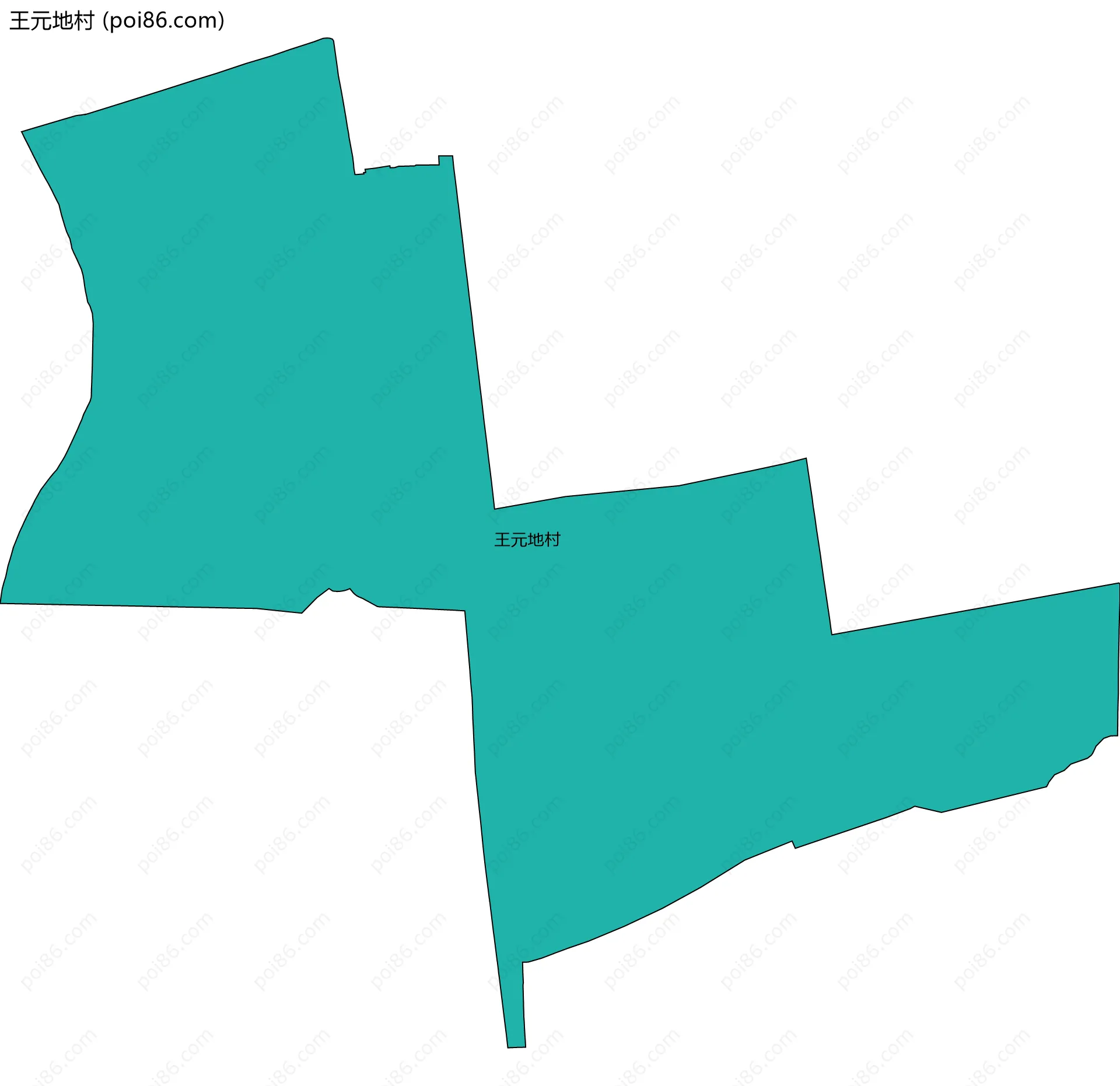 王元地村边界地图