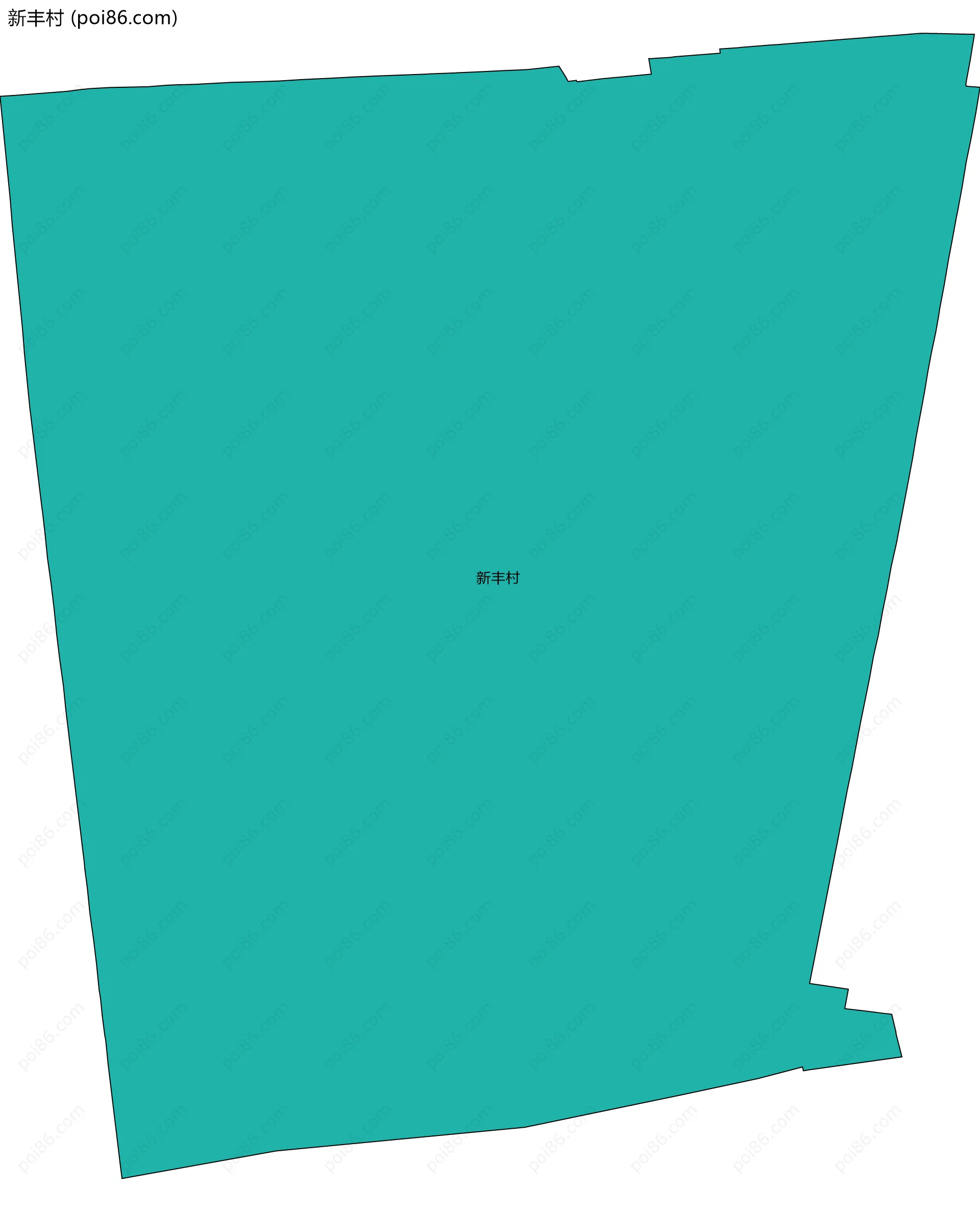 新丰村边界地图