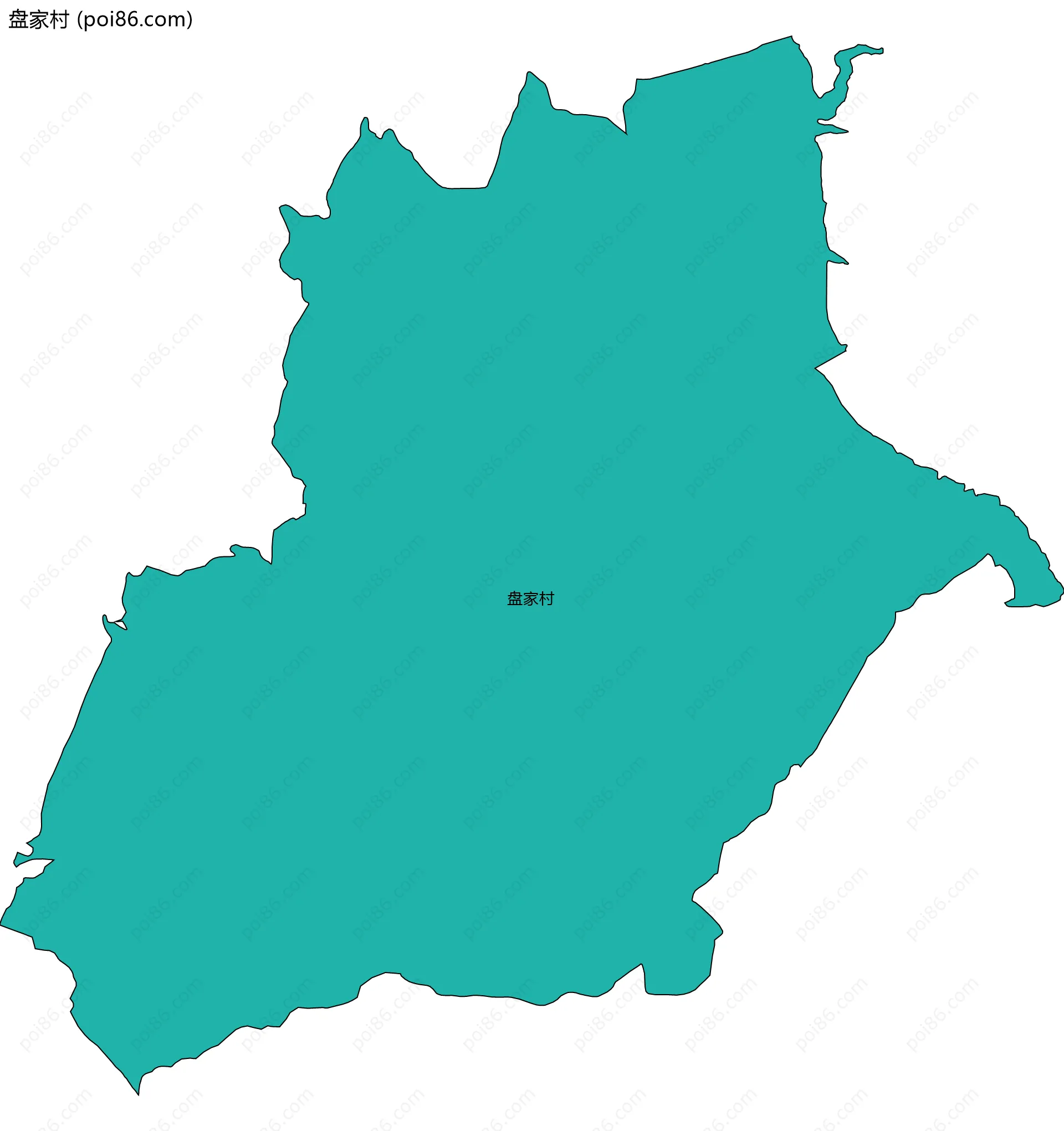 盘家村边界地图
