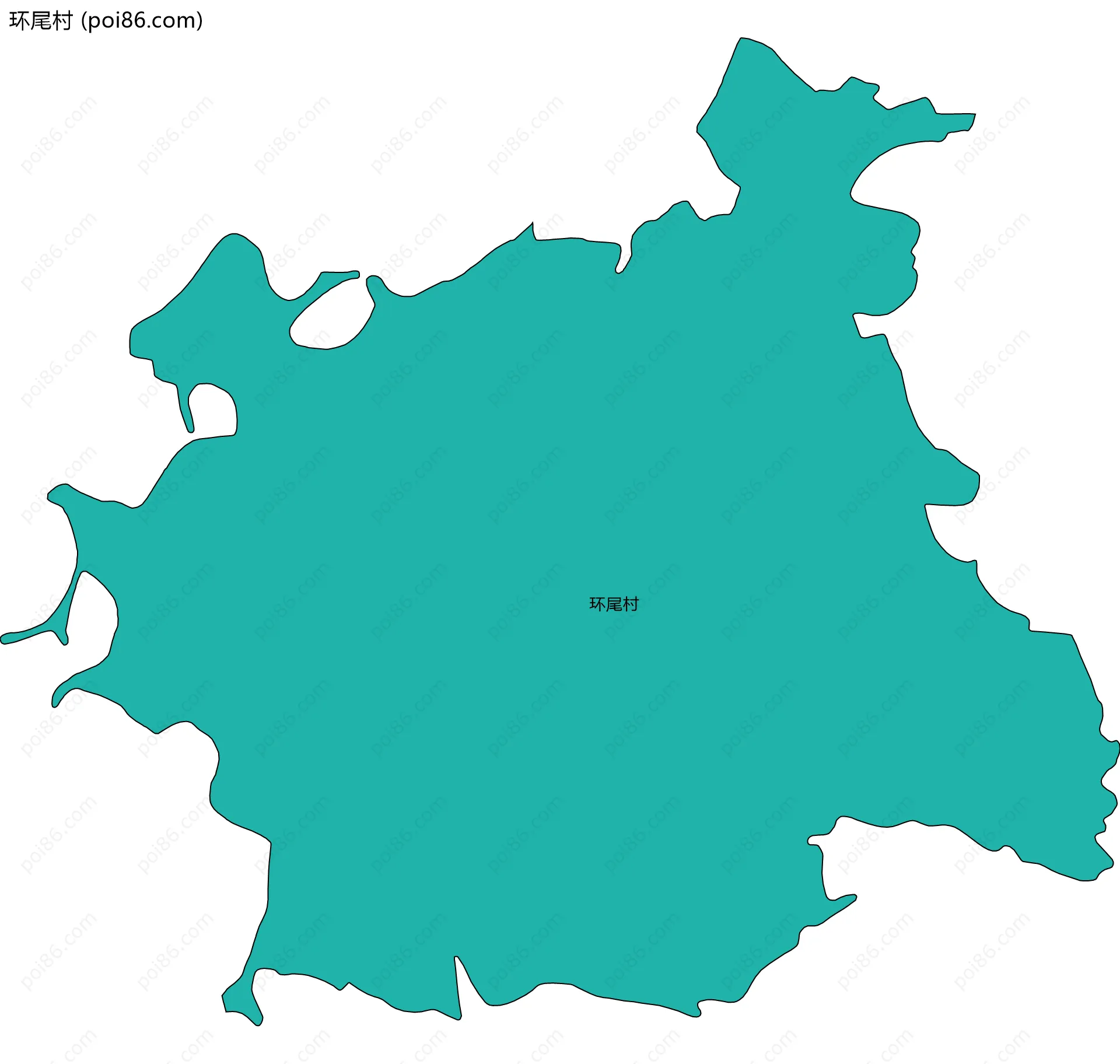 环尾村边界地图