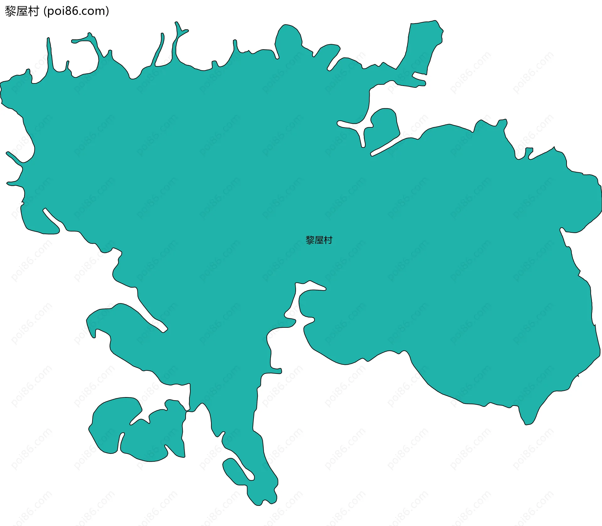 黎屋村边界地图