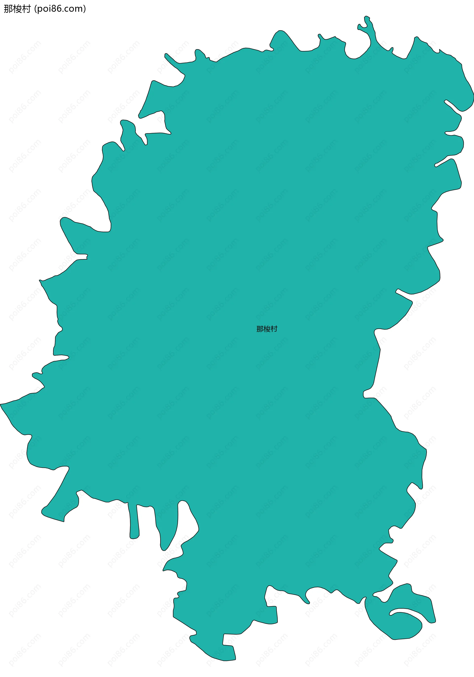 那梭村边界地图