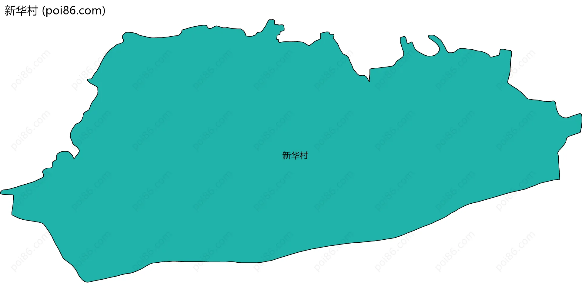 新华村边界地图