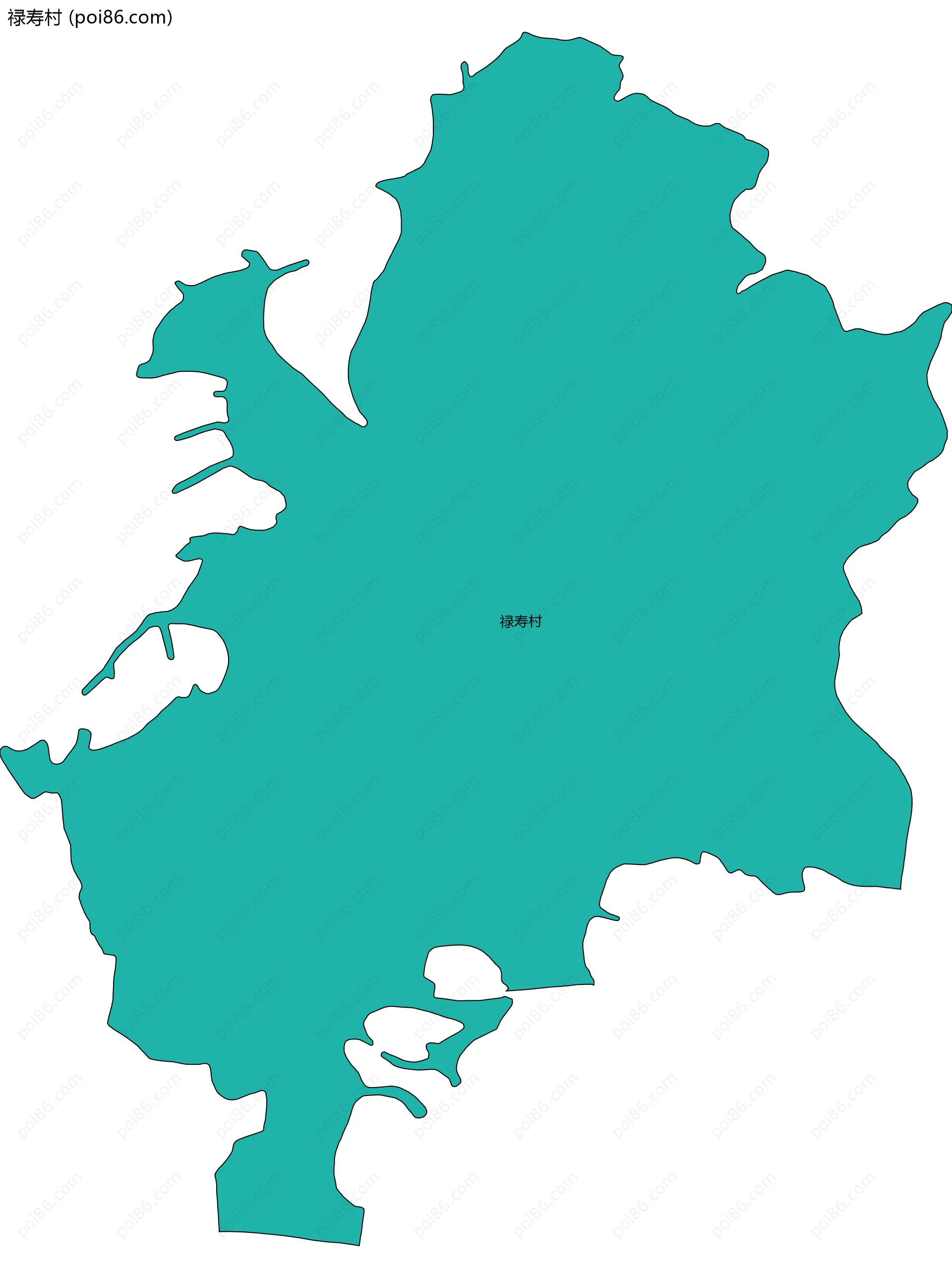 禄寿村边界地图