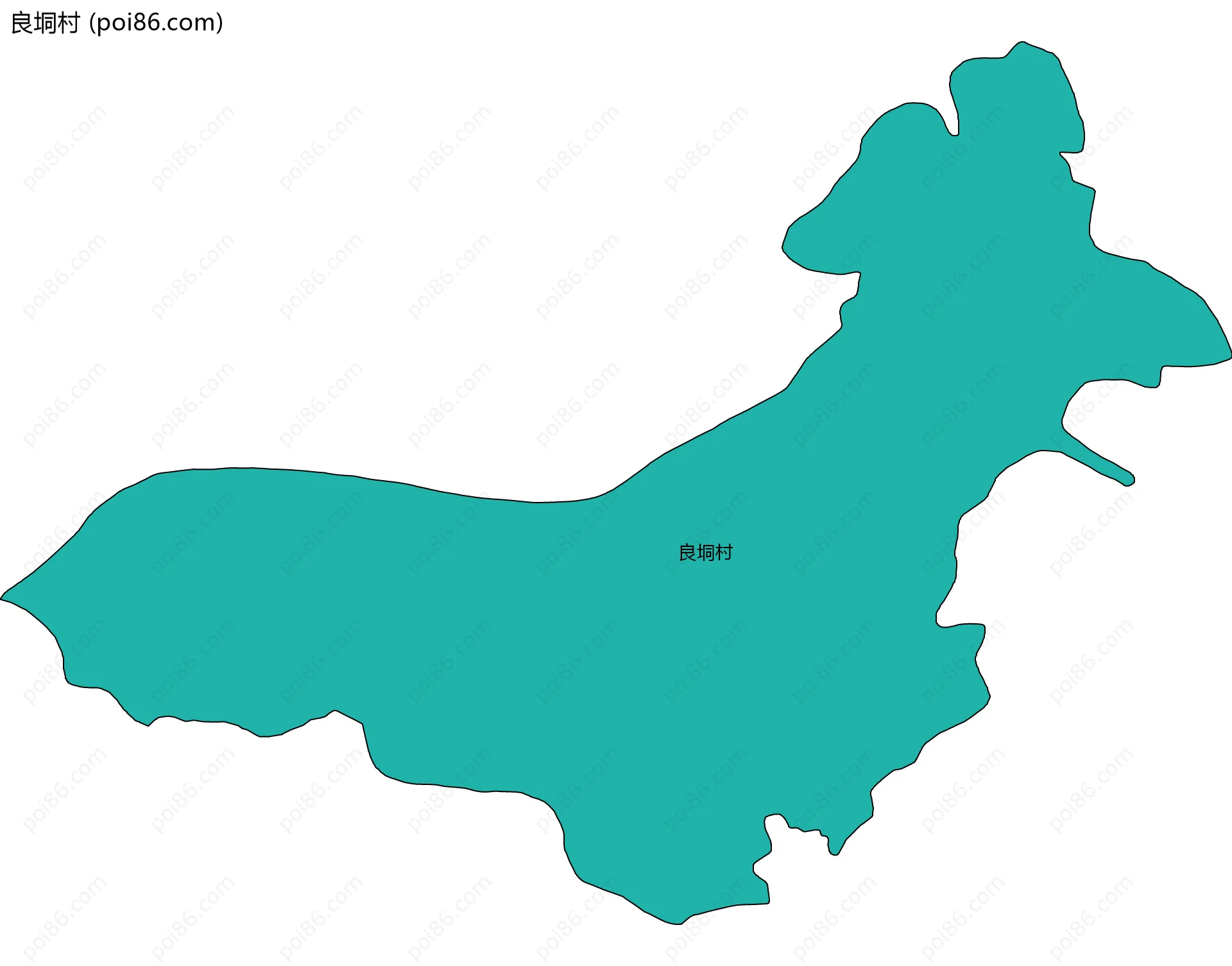 良垌村边界地图