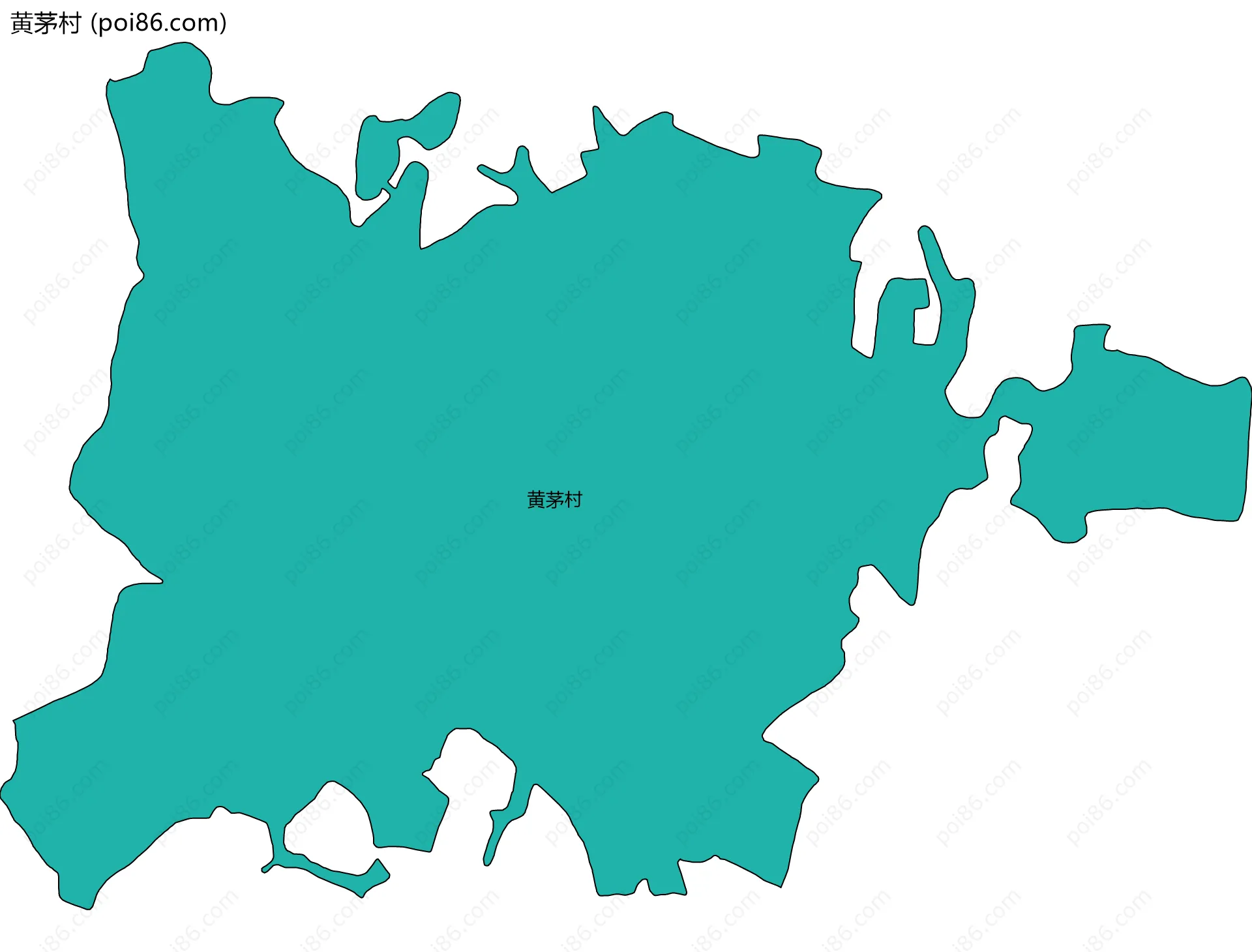 黄茅村边界地图