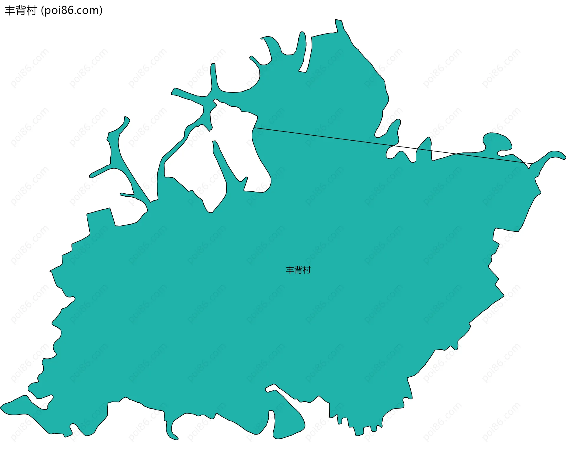 丰背村边界地图