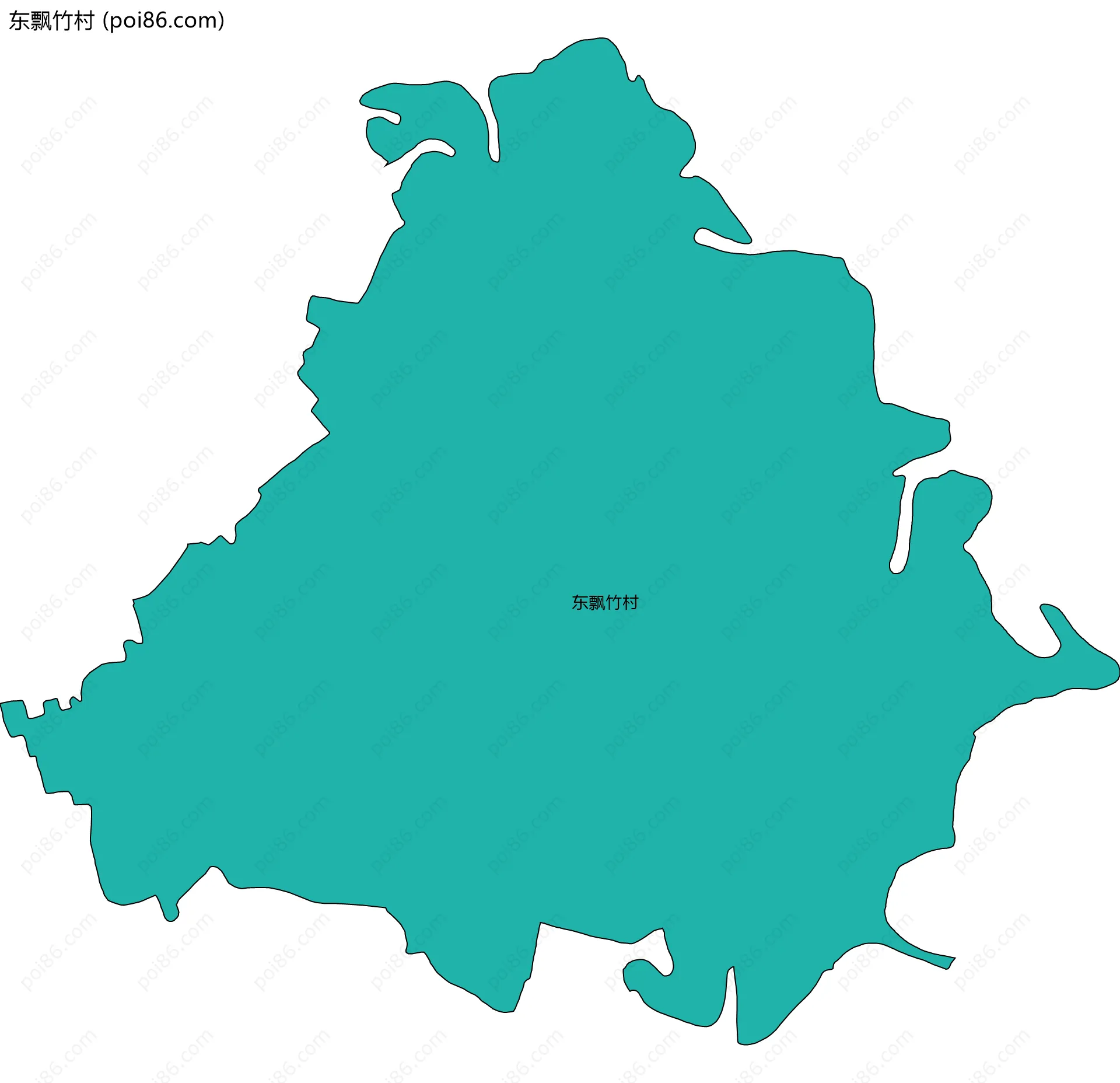 东飘竹村边界地图