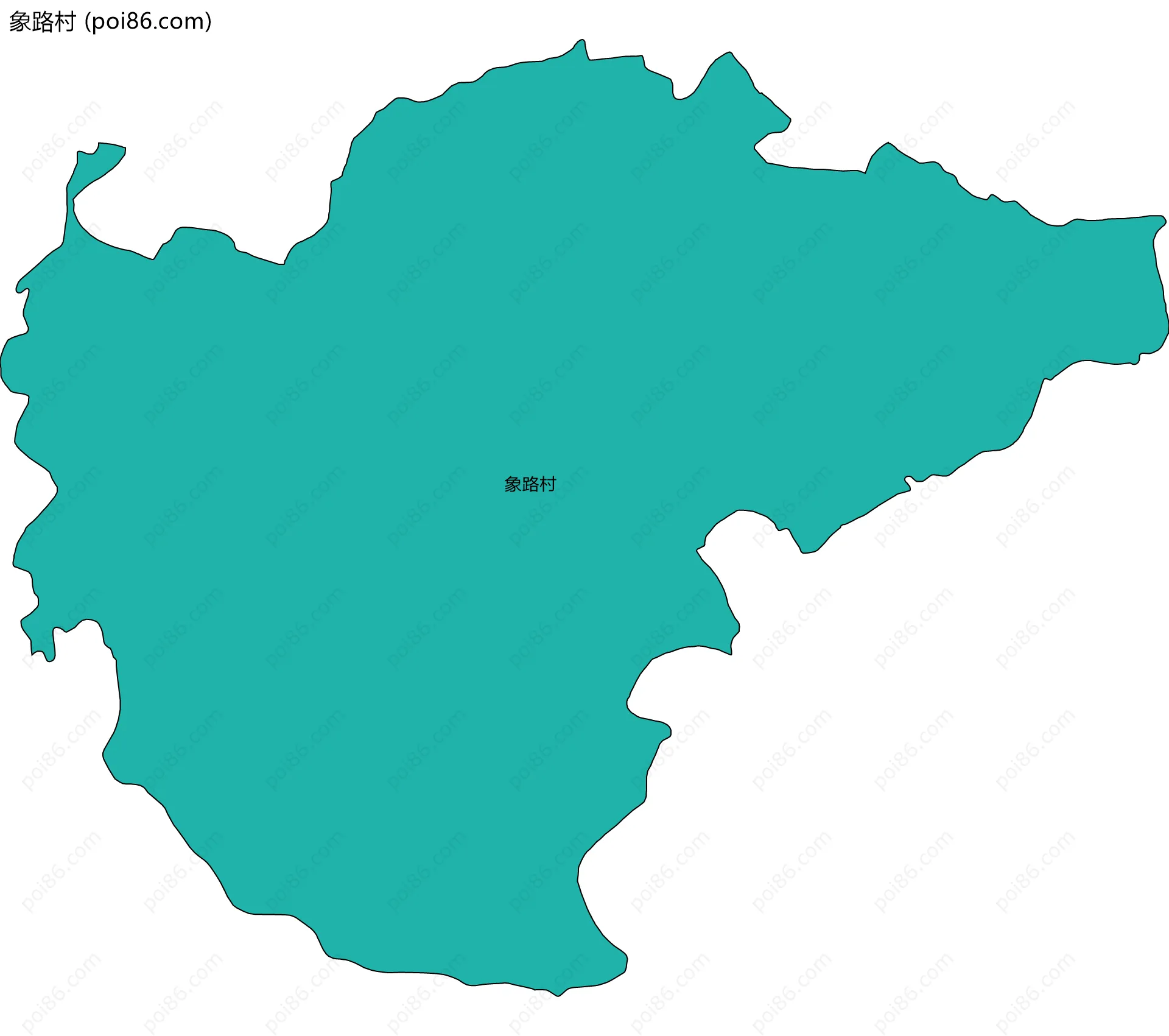 象路村边界地图