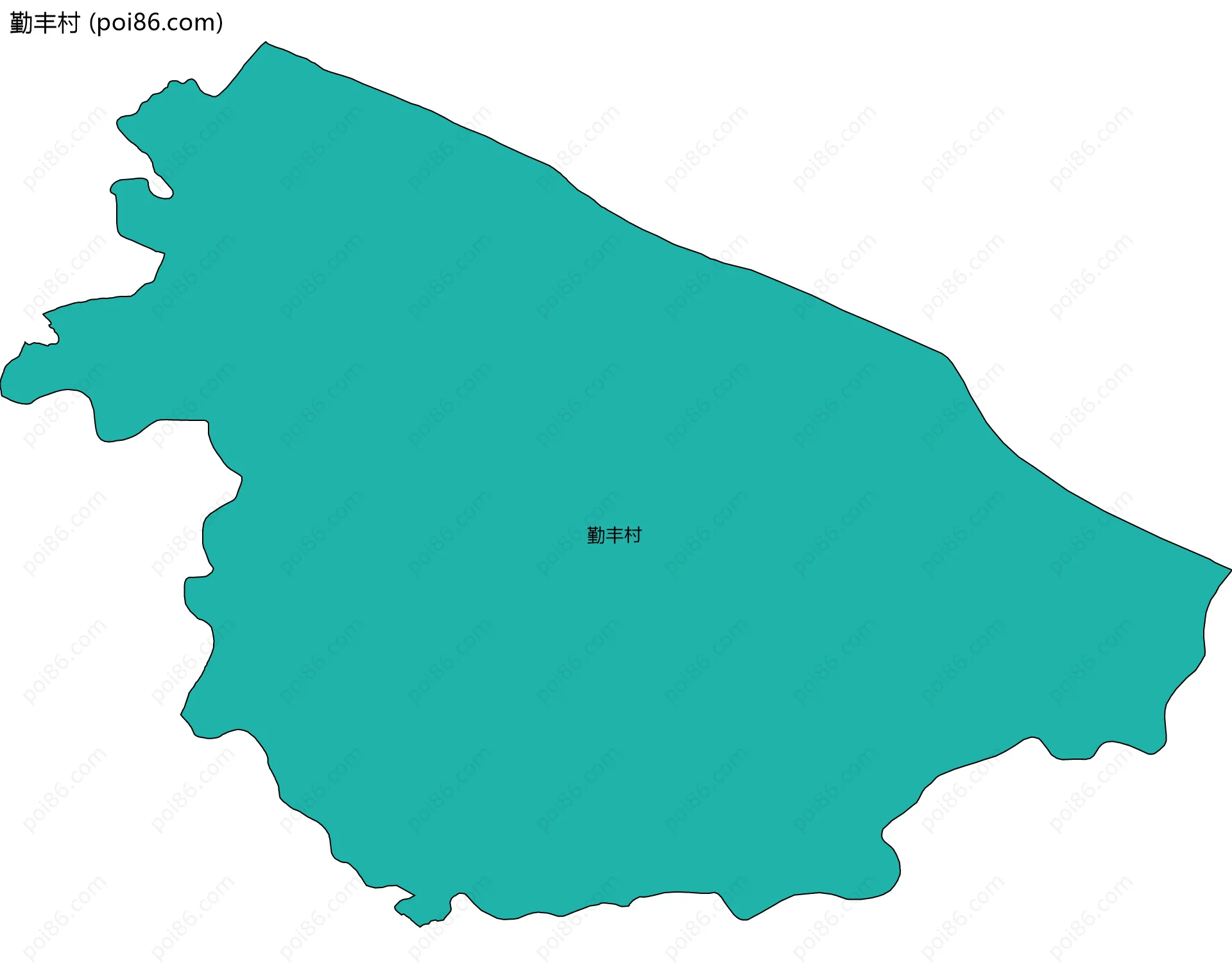 勤丰村边界地图
