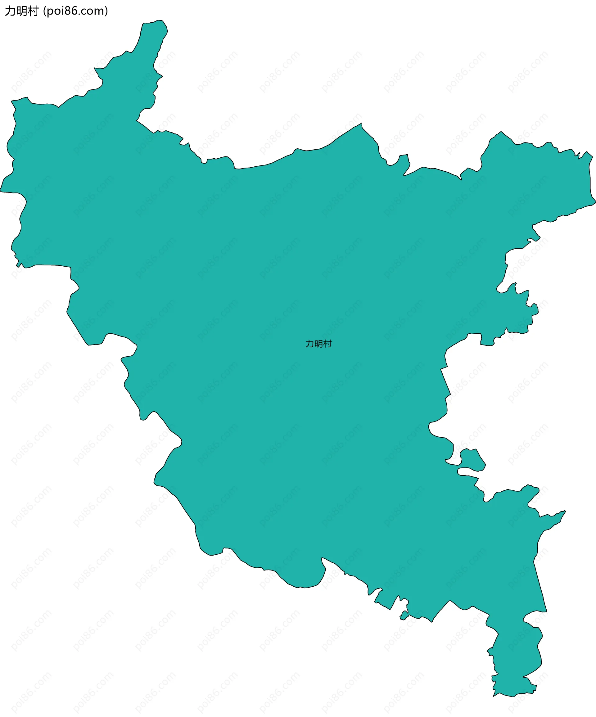 力明村边界地图