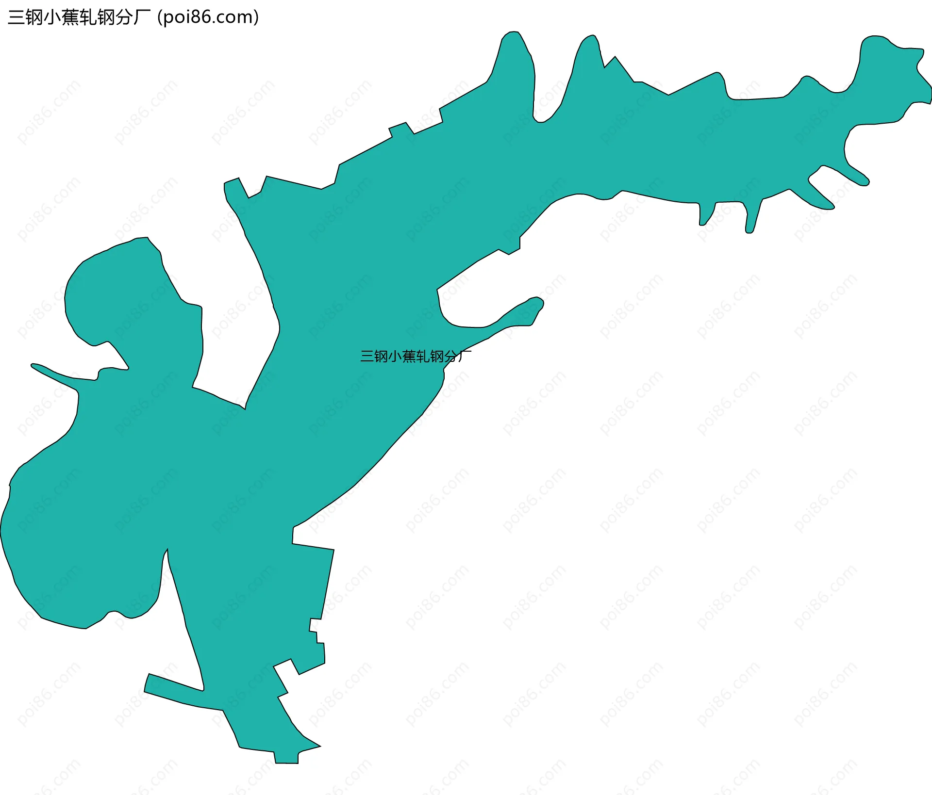 三钢小蕉轧钢分厂边界地图