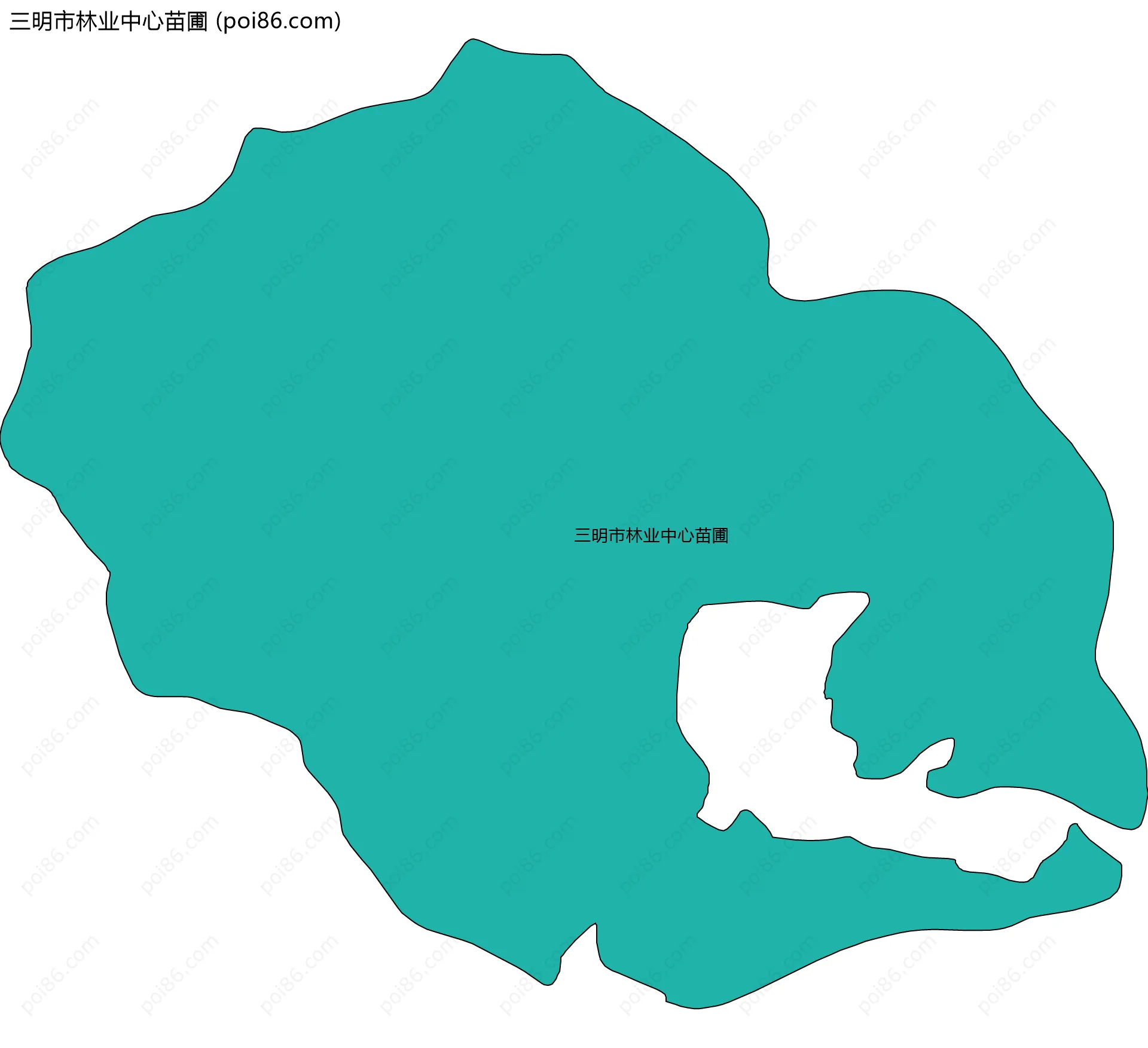 三明市林业中心苗圃边界地图