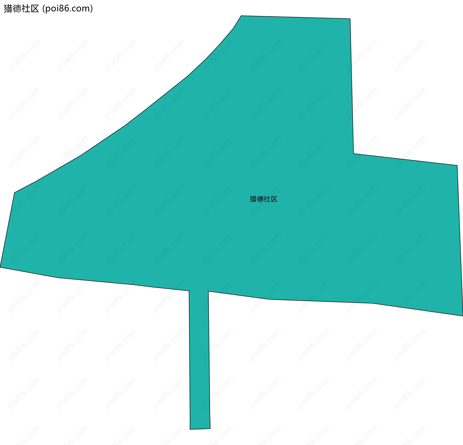 猎德社区边界地图