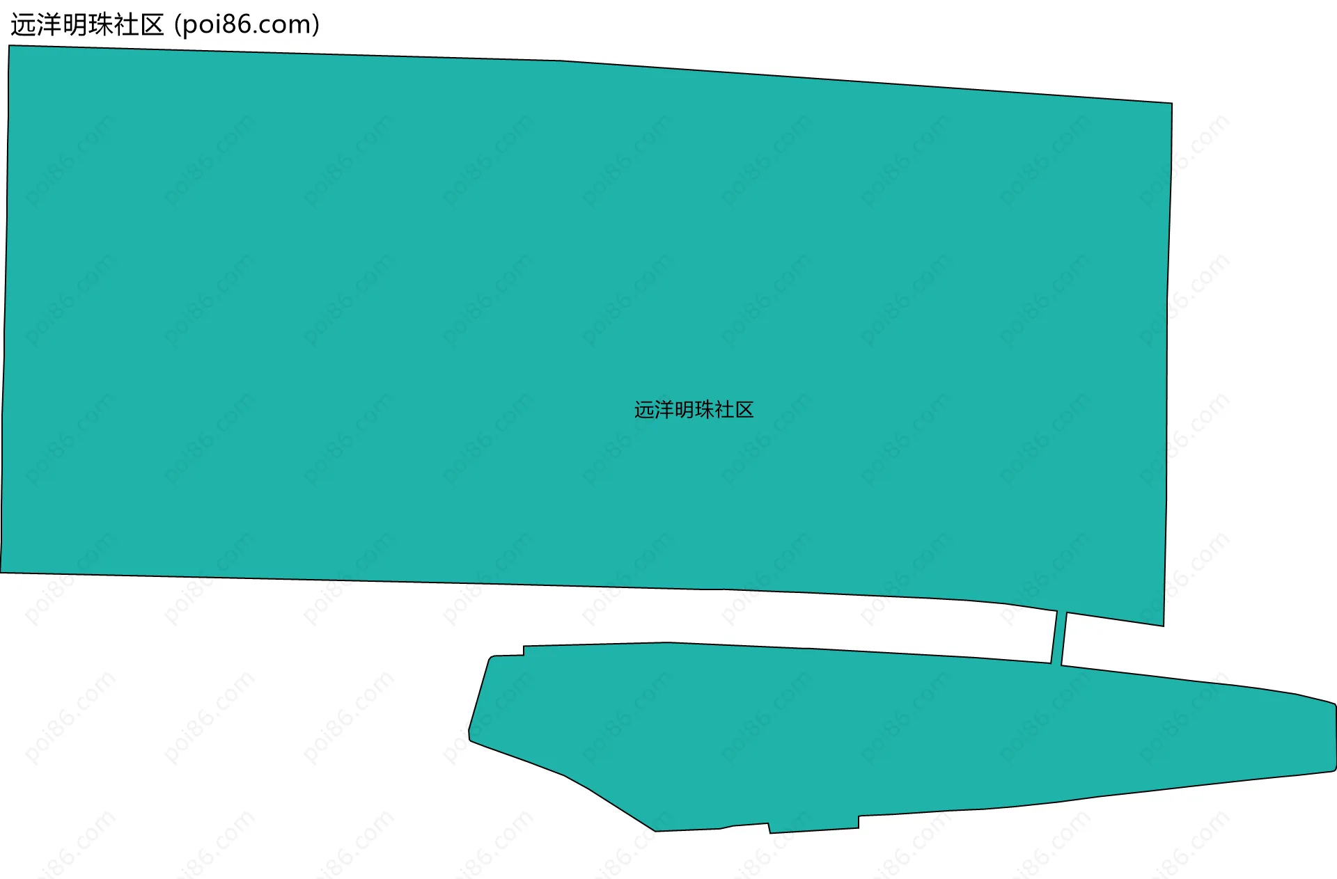 远洋明珠社区边界地图