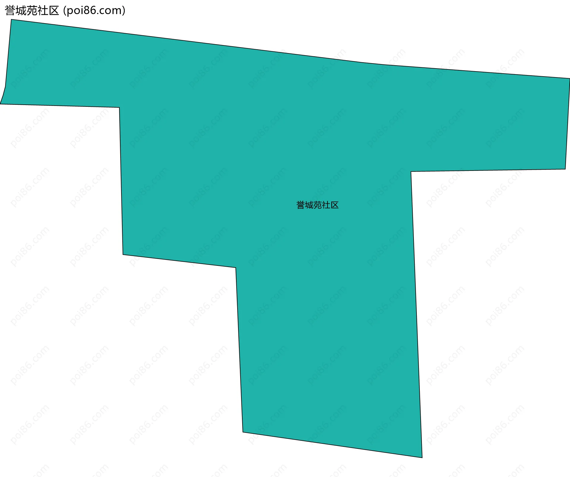 誉城苑社区边界地图
