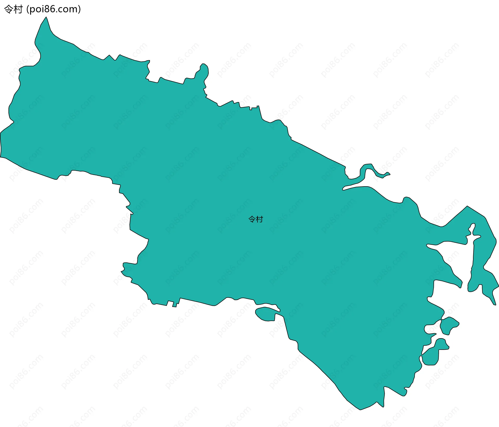 令村边界地图