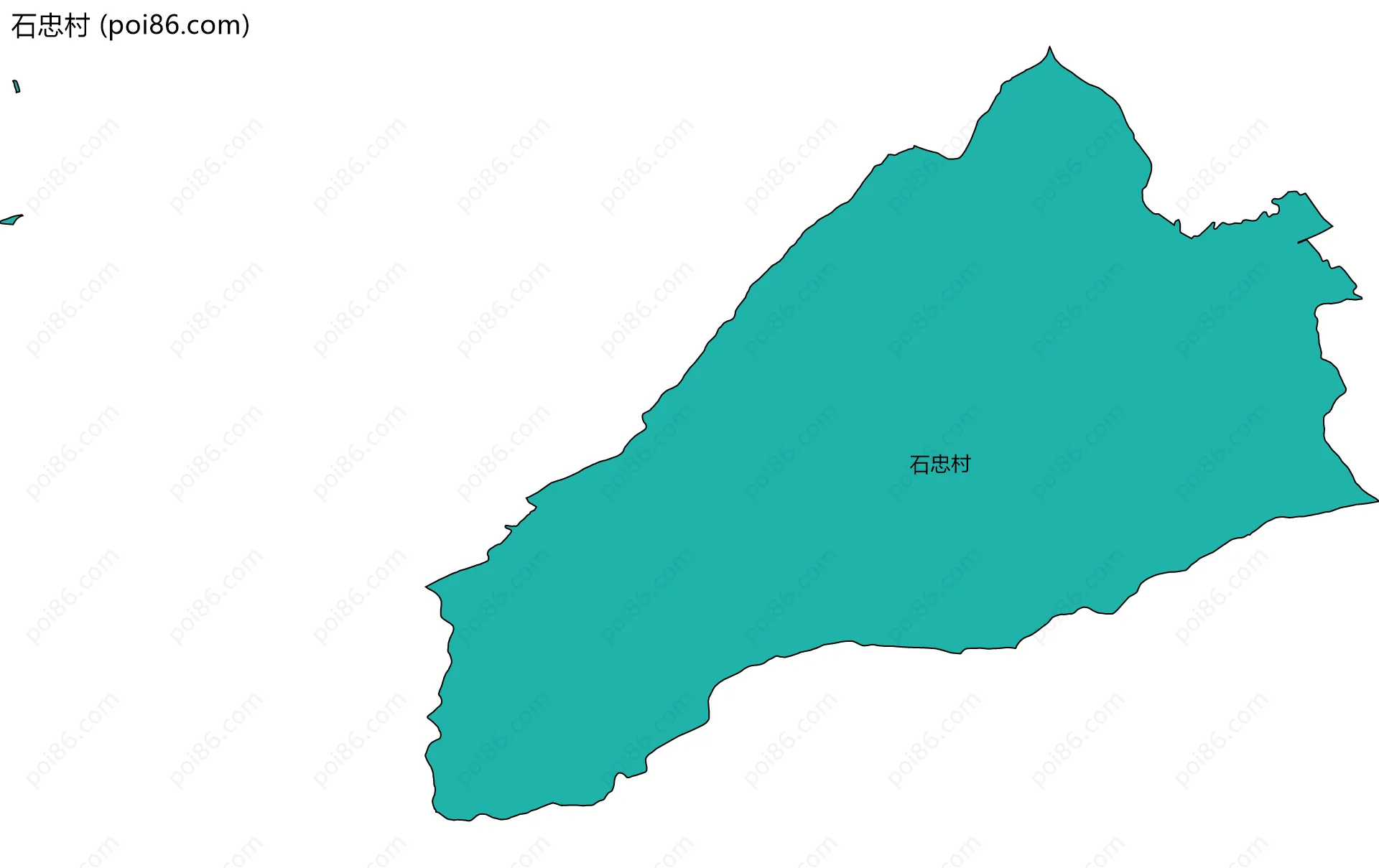 石忠村边界地图