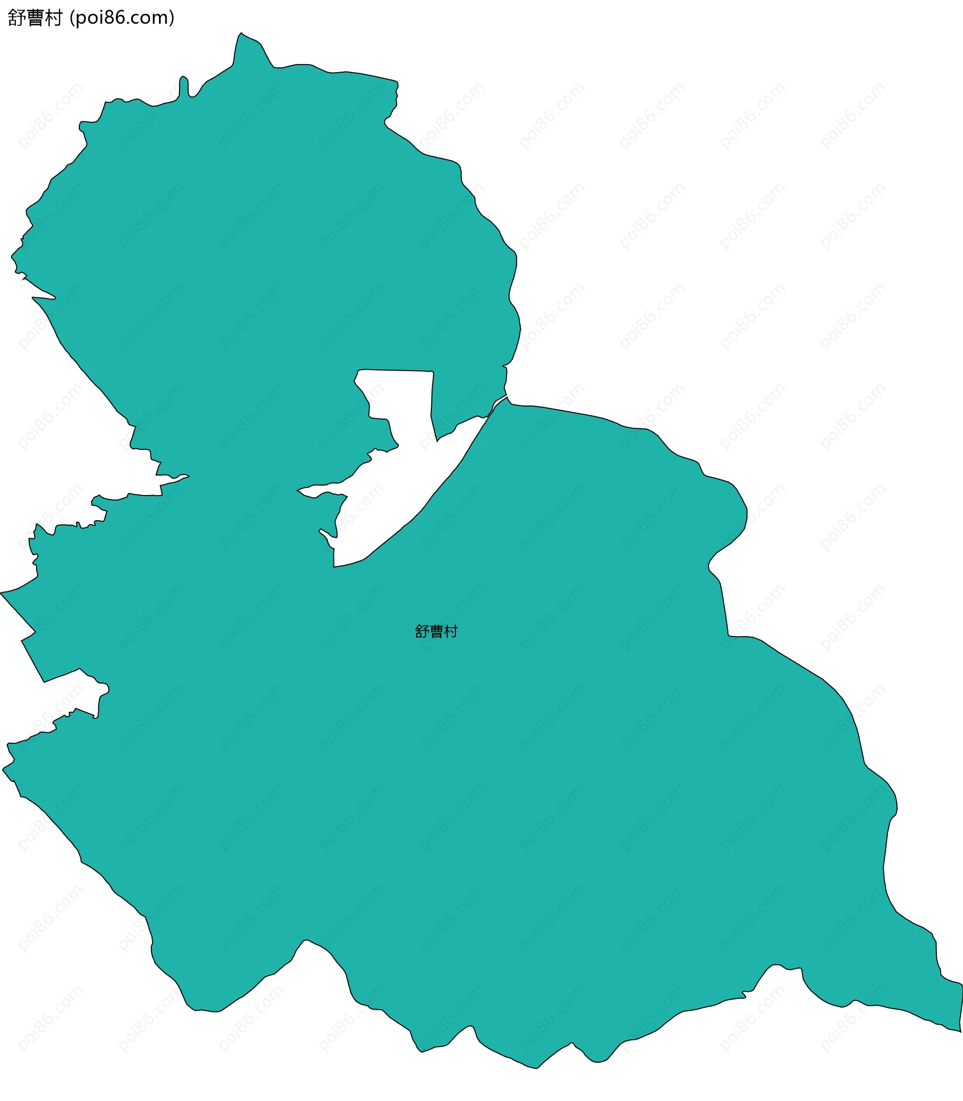 舒曹村边界地图