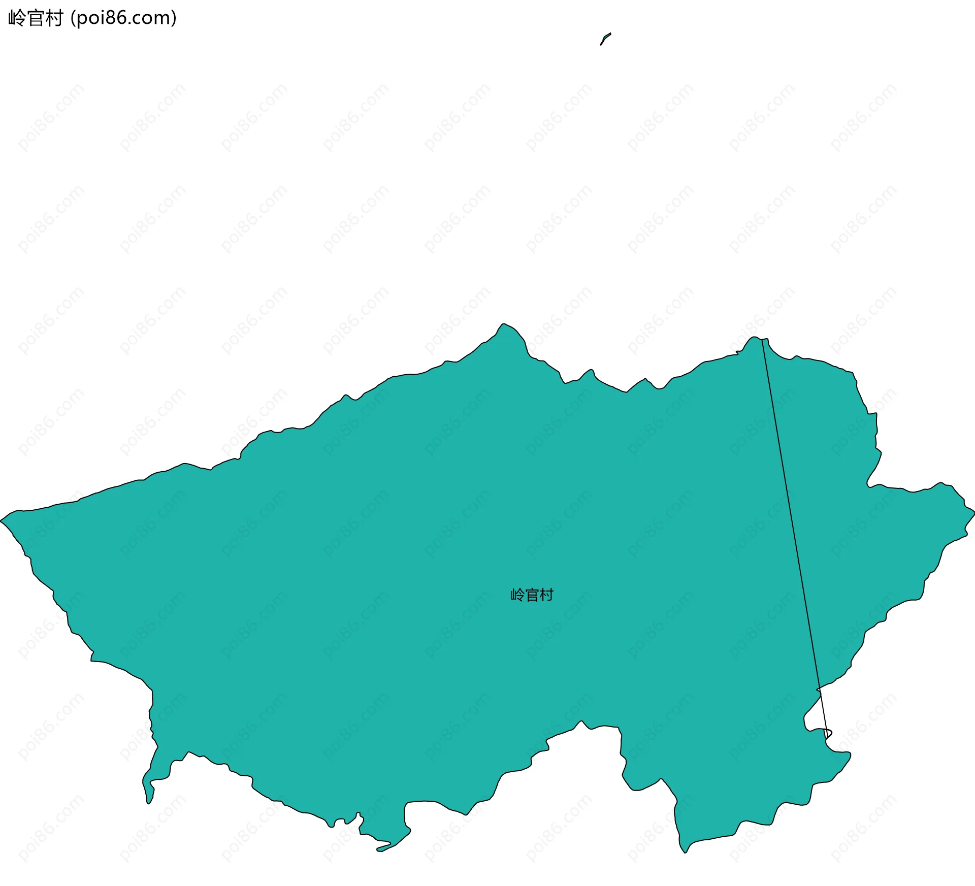 岭官村边界地图