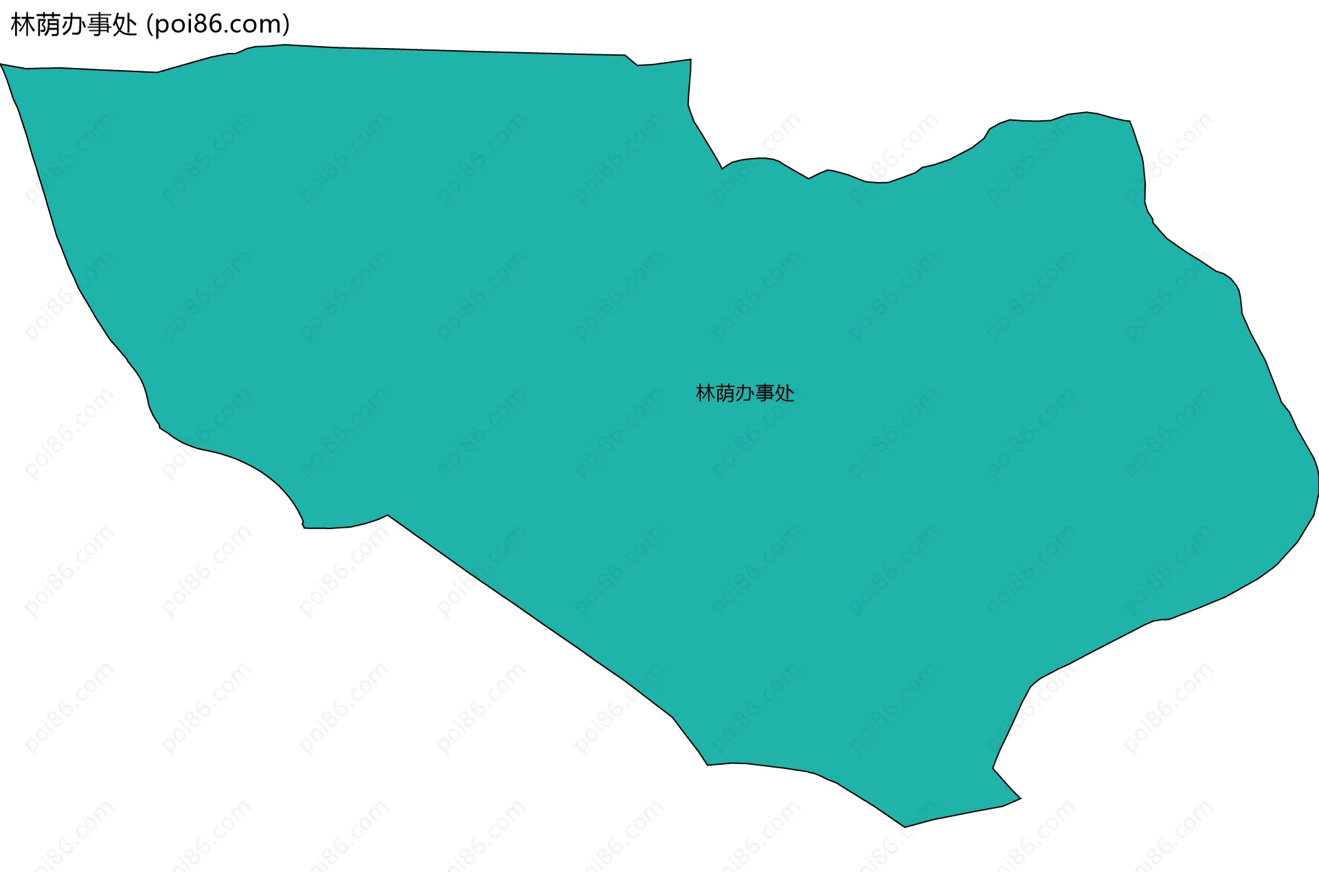 林荫办事处边界地图