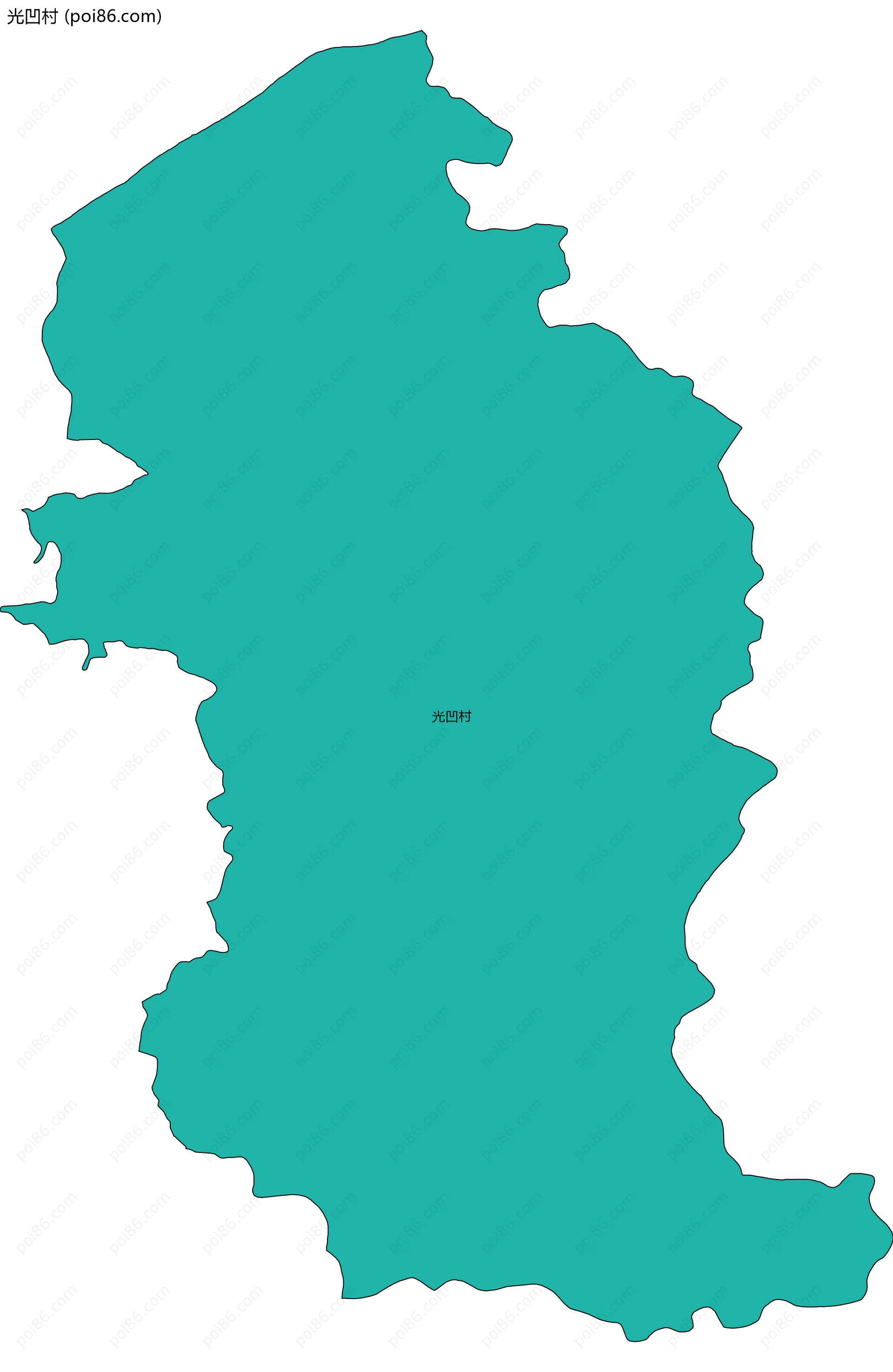 光凹村边界地图