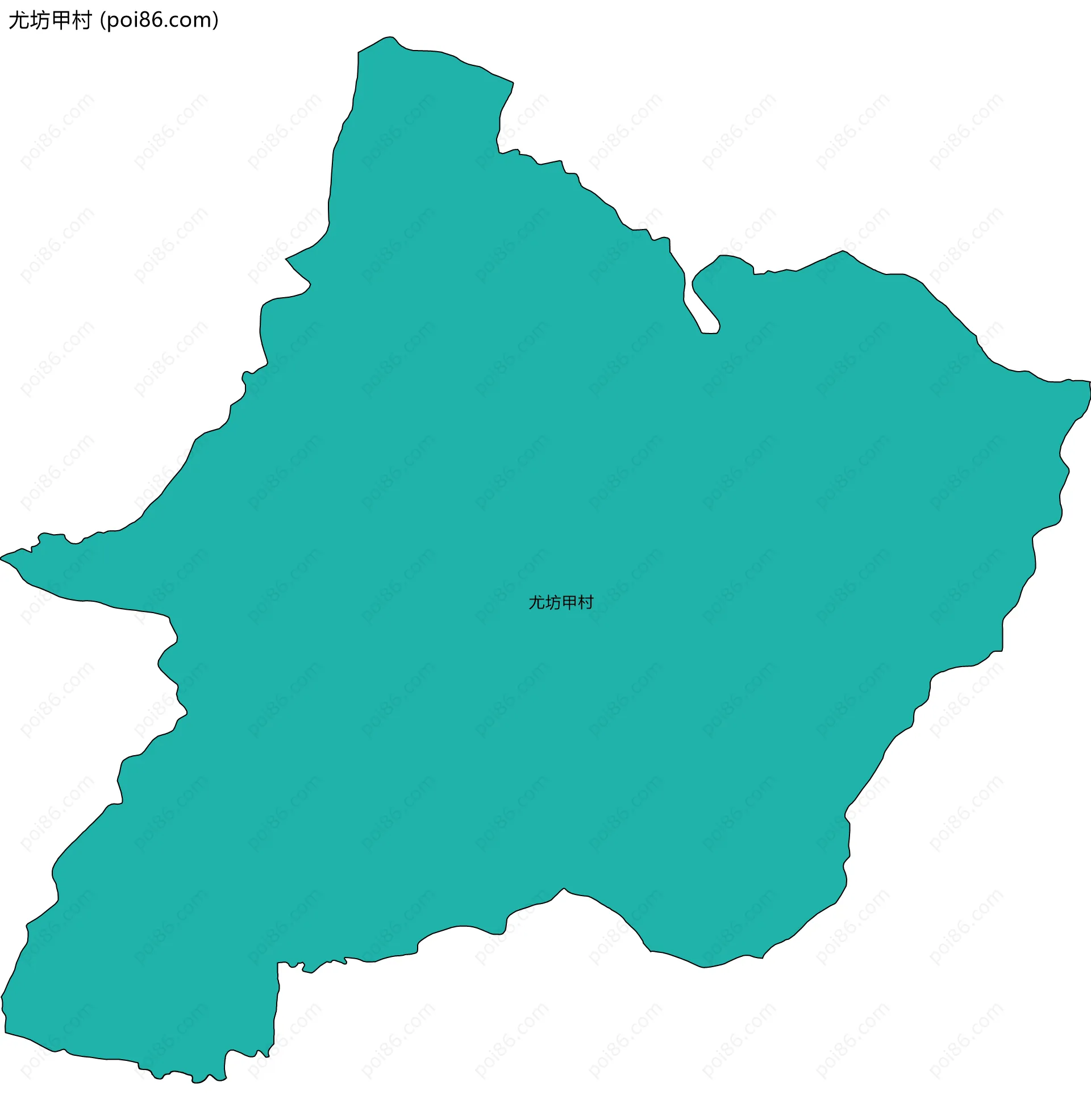 尤坊甲村边界地图