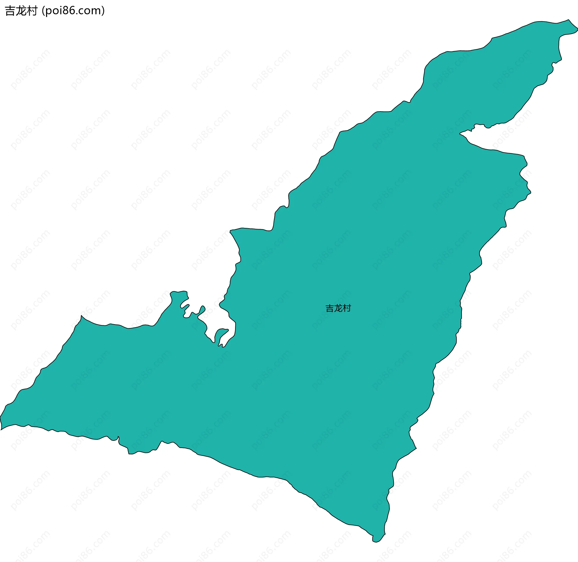 吉龙村边界地图