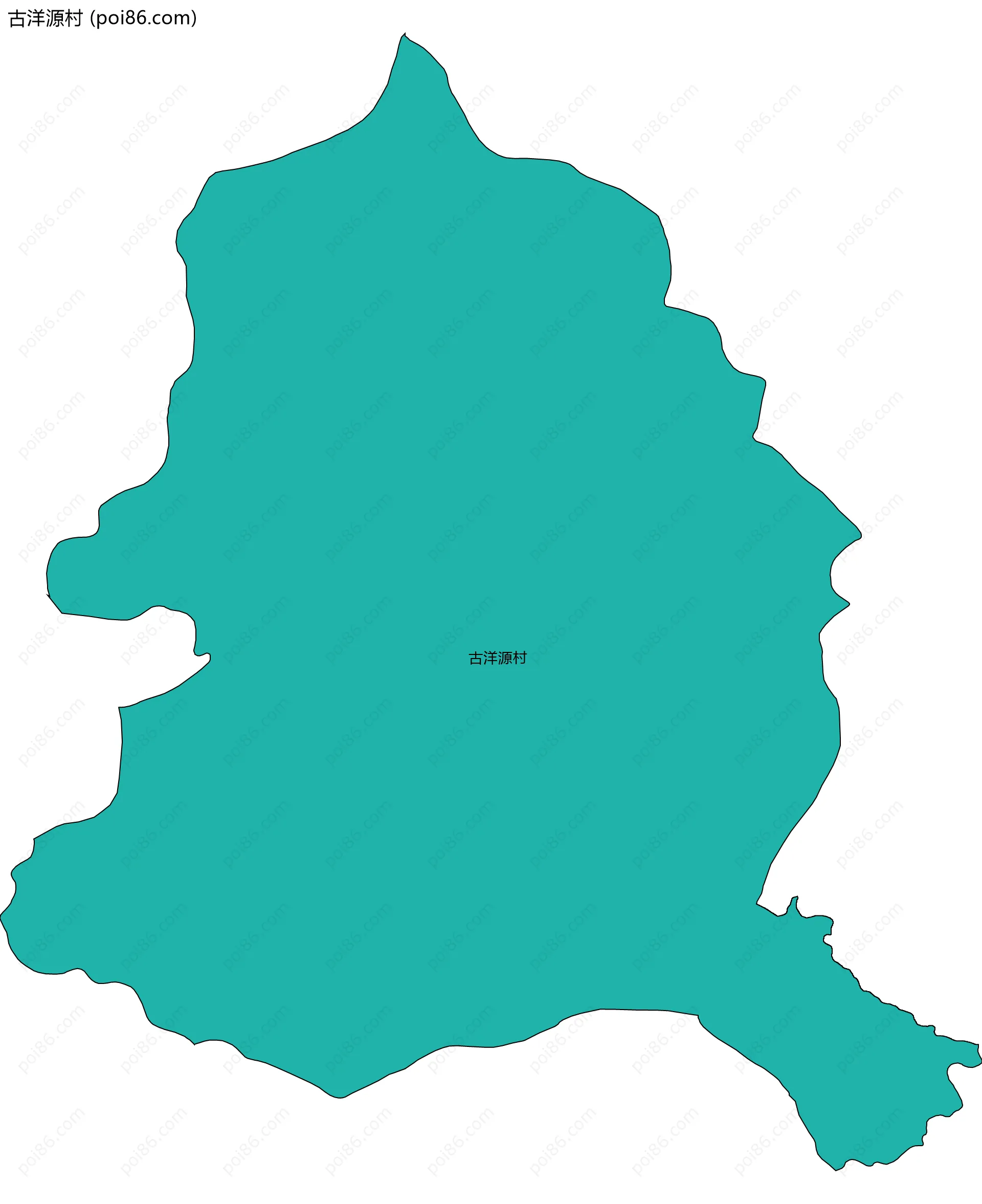 古洋源村边界地图