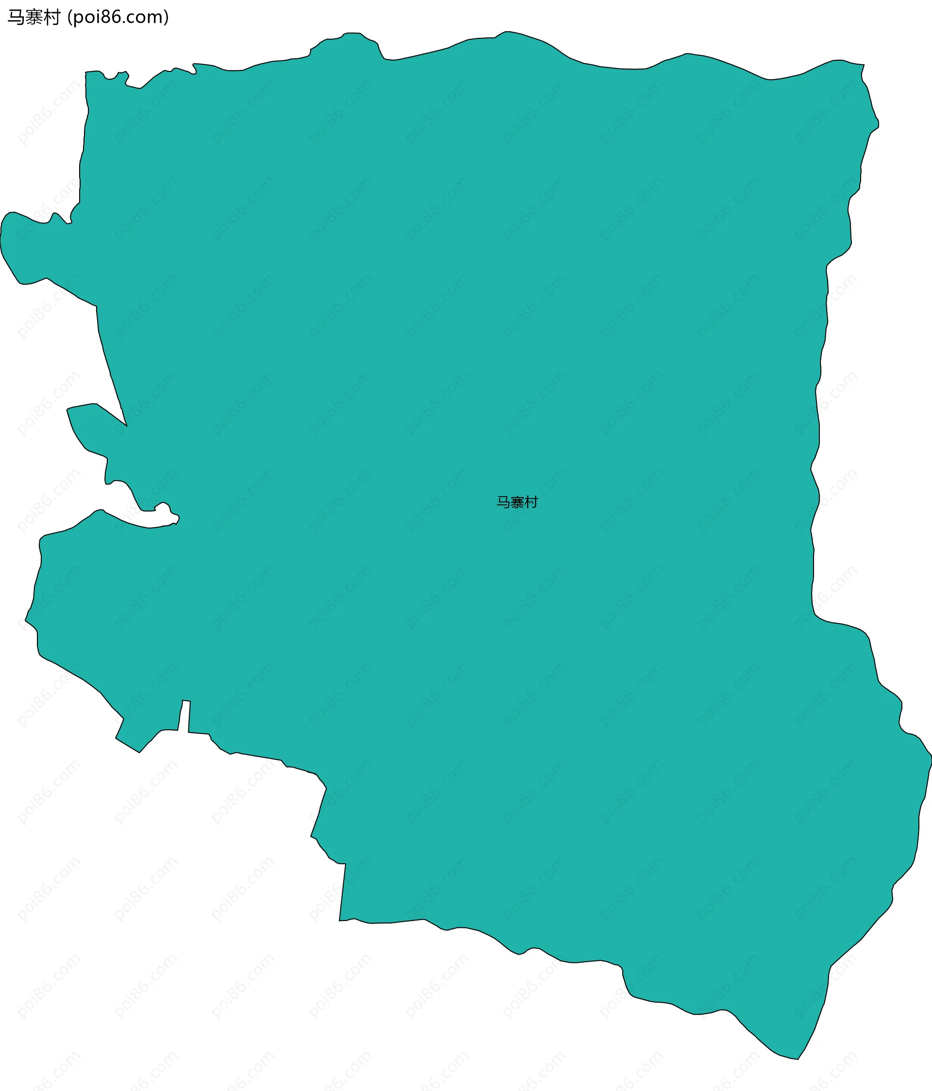 马寨村边界地图