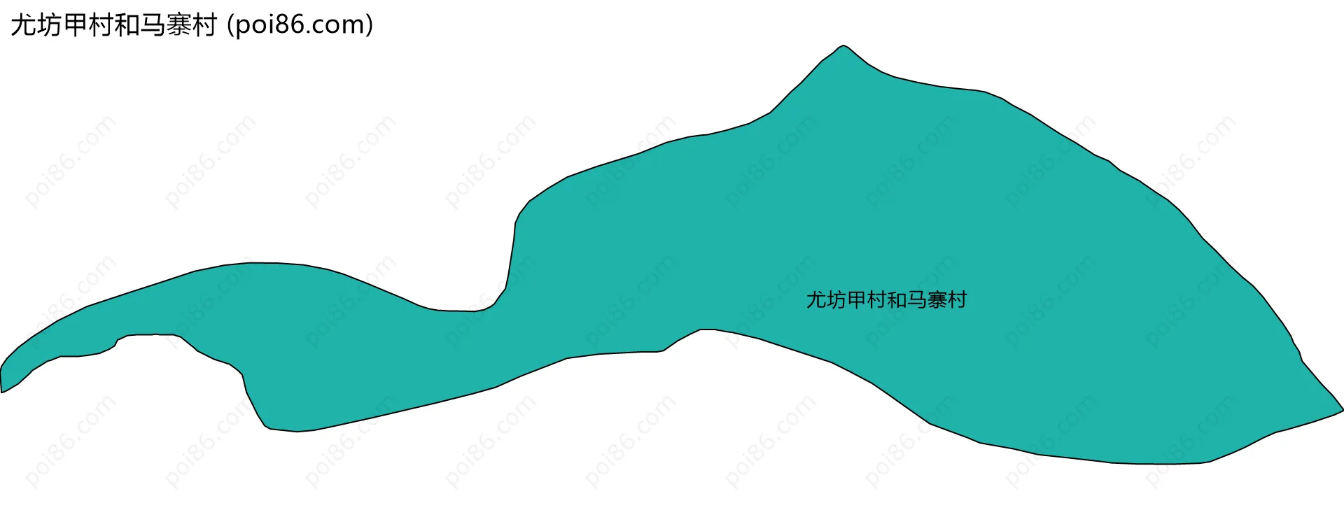 尤坊甲村和马寨村边界地图